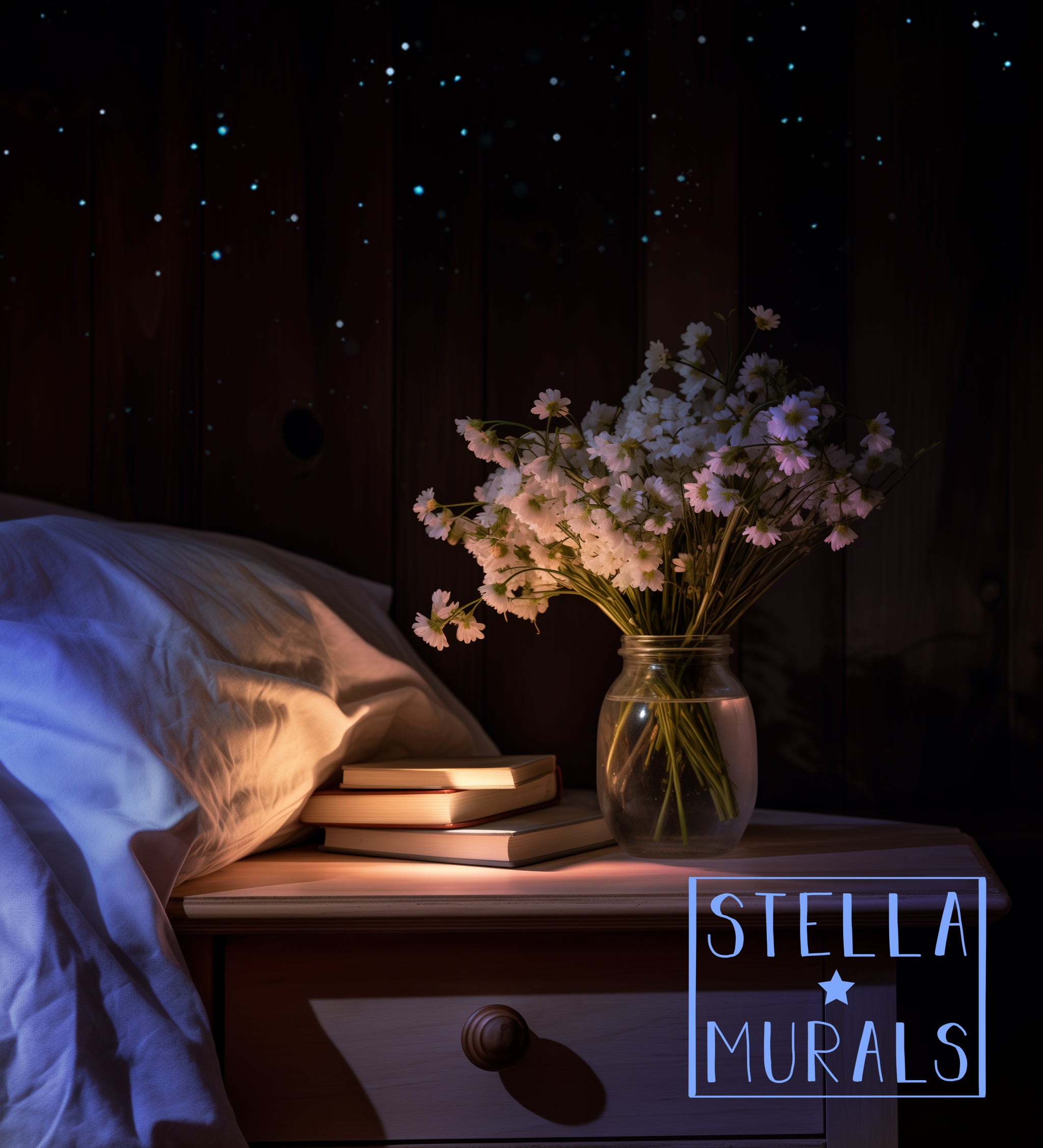 rest home decor glow in the dark stars. Wellness decor for seniors and dementia environment