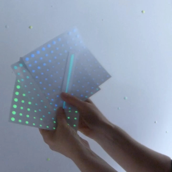 glow in the dark star stickers how to make a realistic night sky on a wall or ceiling.