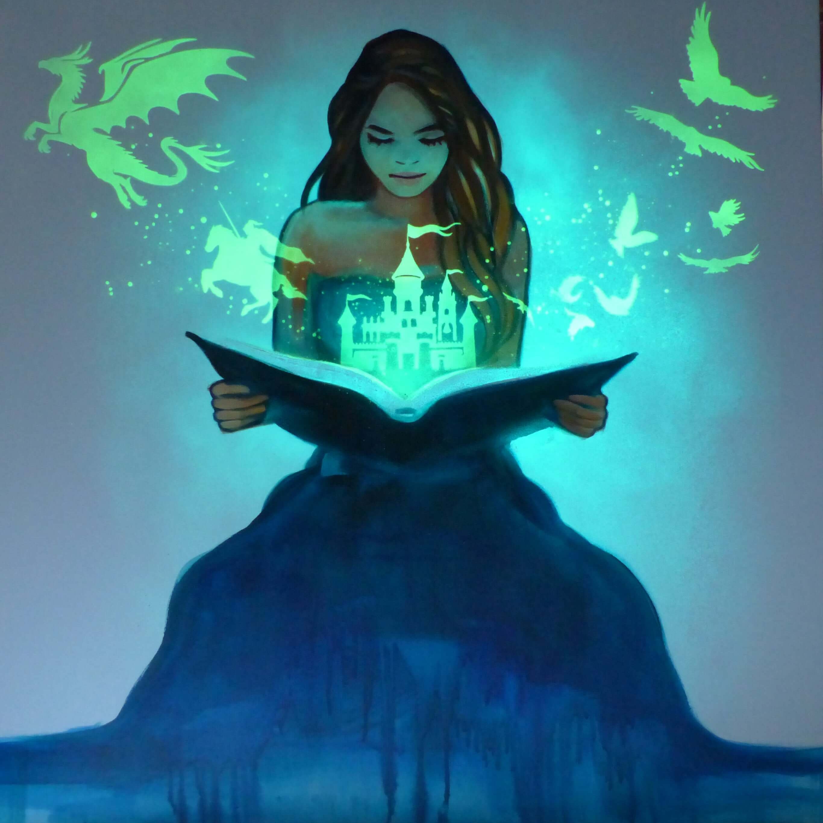 glow in the dark fantasy art