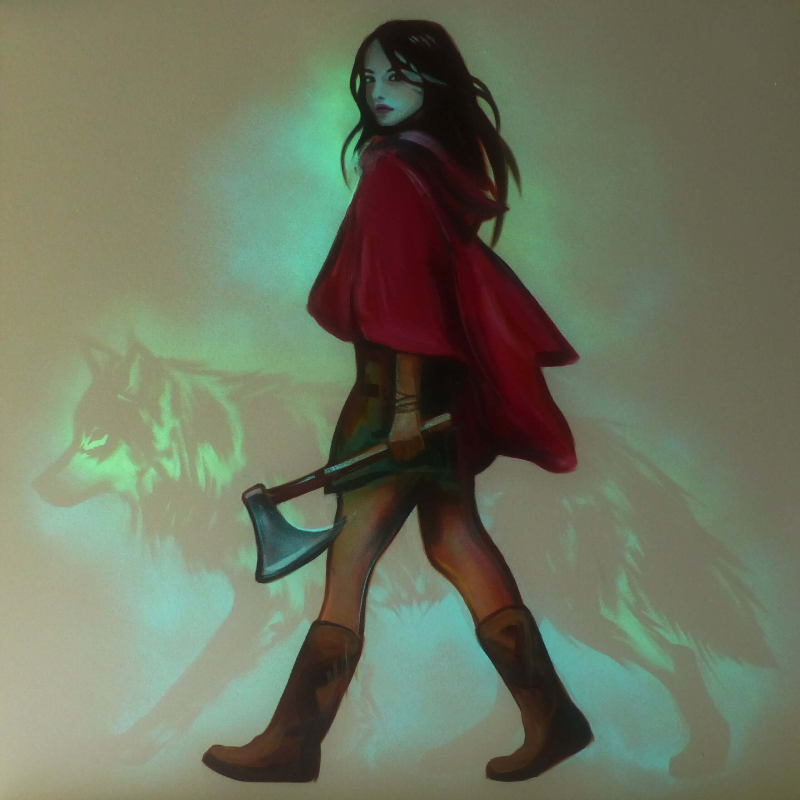 glow in the dark little red riding hood