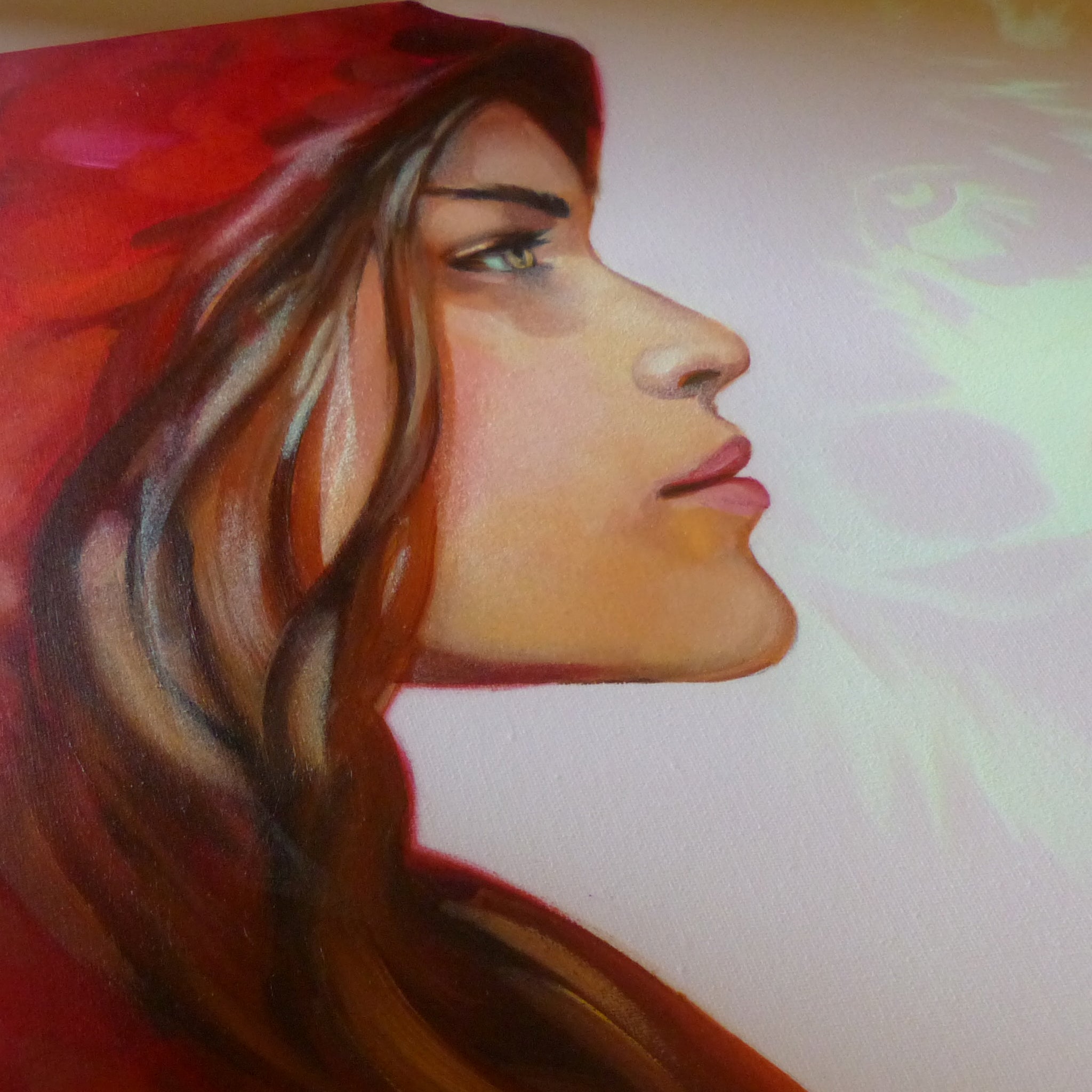 red riding hood glow in the dark art