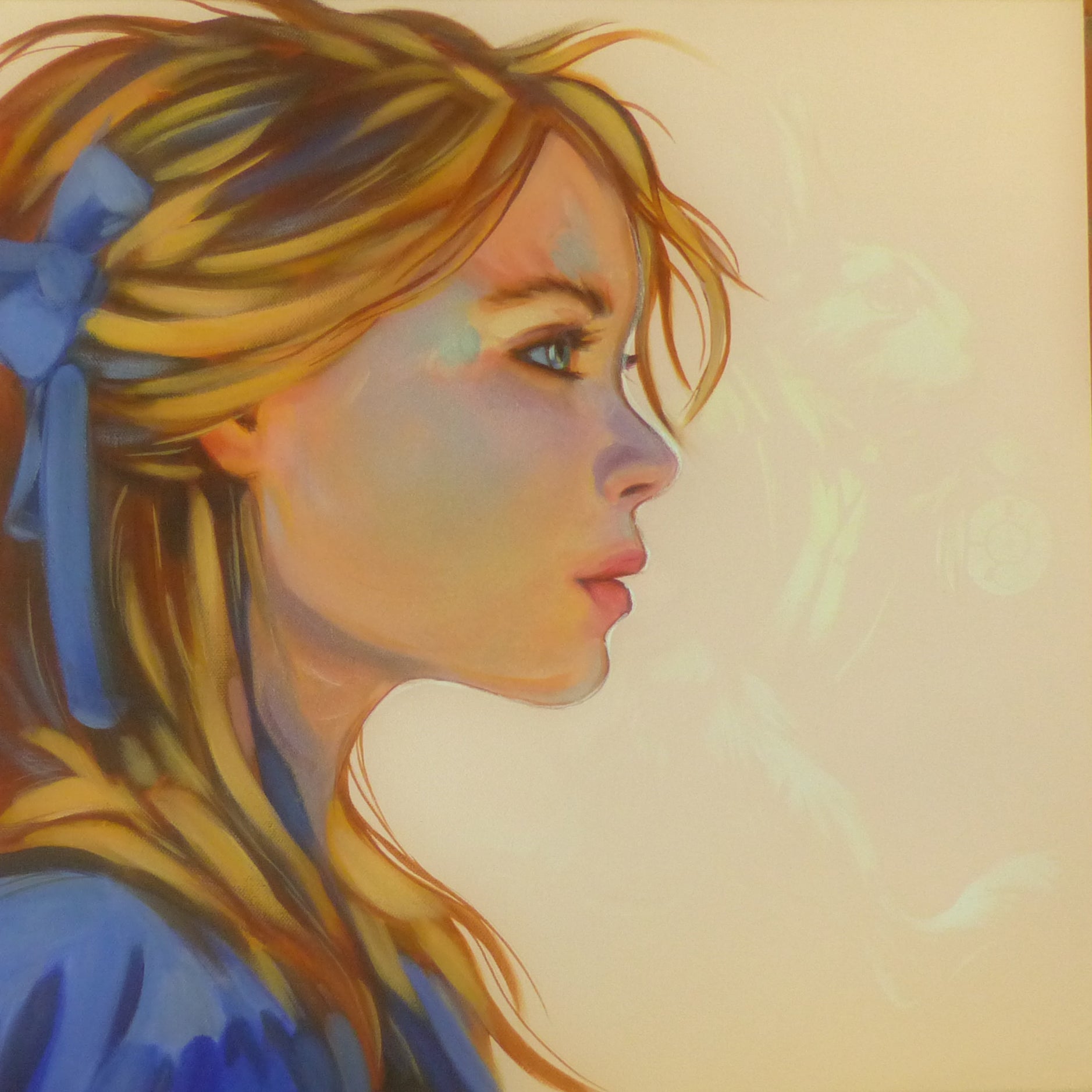 alice in wonderland glow in the dark art