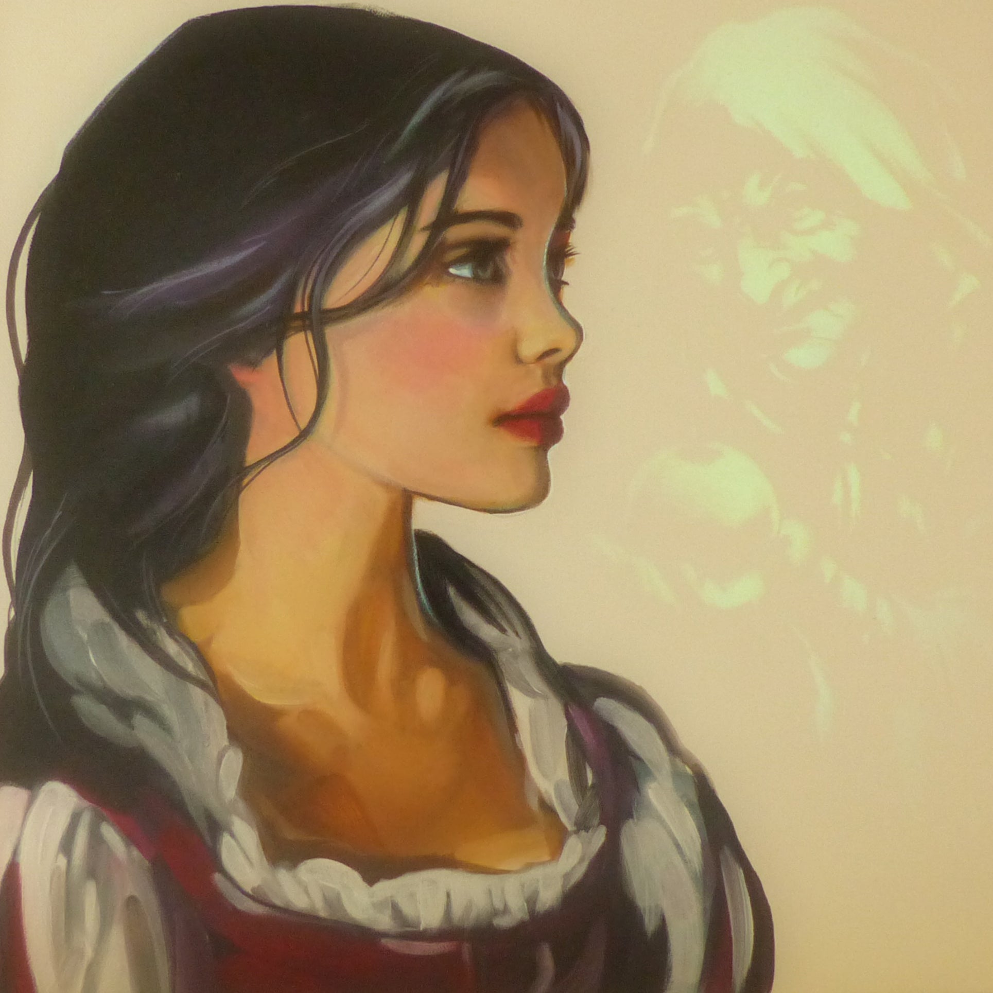 Glow in the Dark Snow White Art