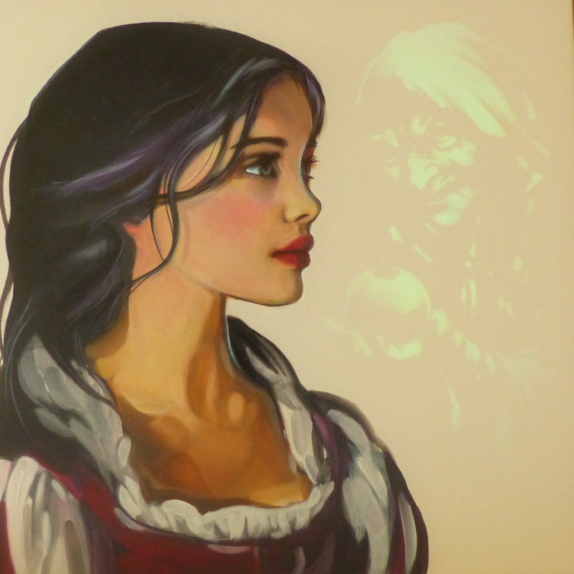 Glow in the Dark Snow White Art