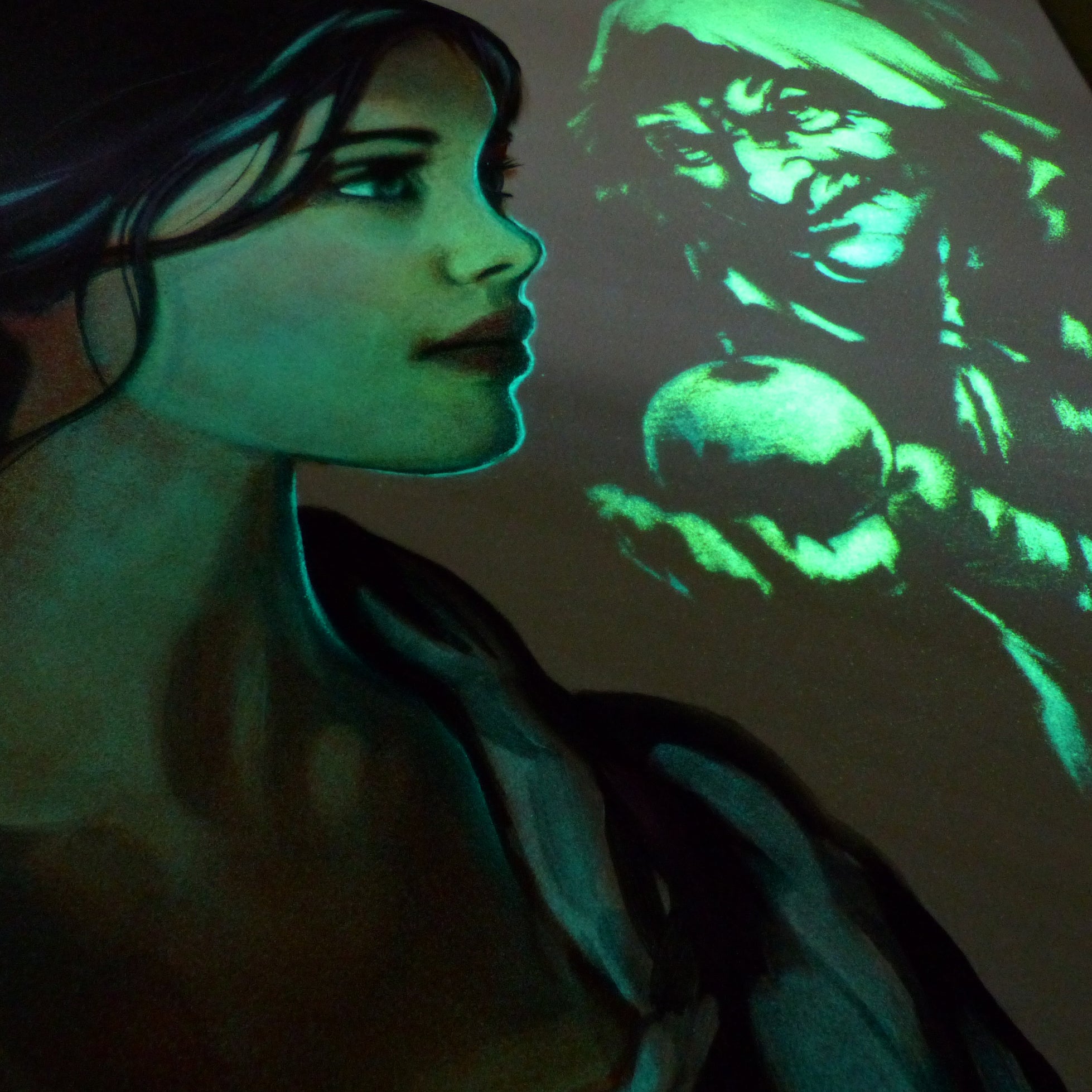 Glow in the Dark Snow White Art