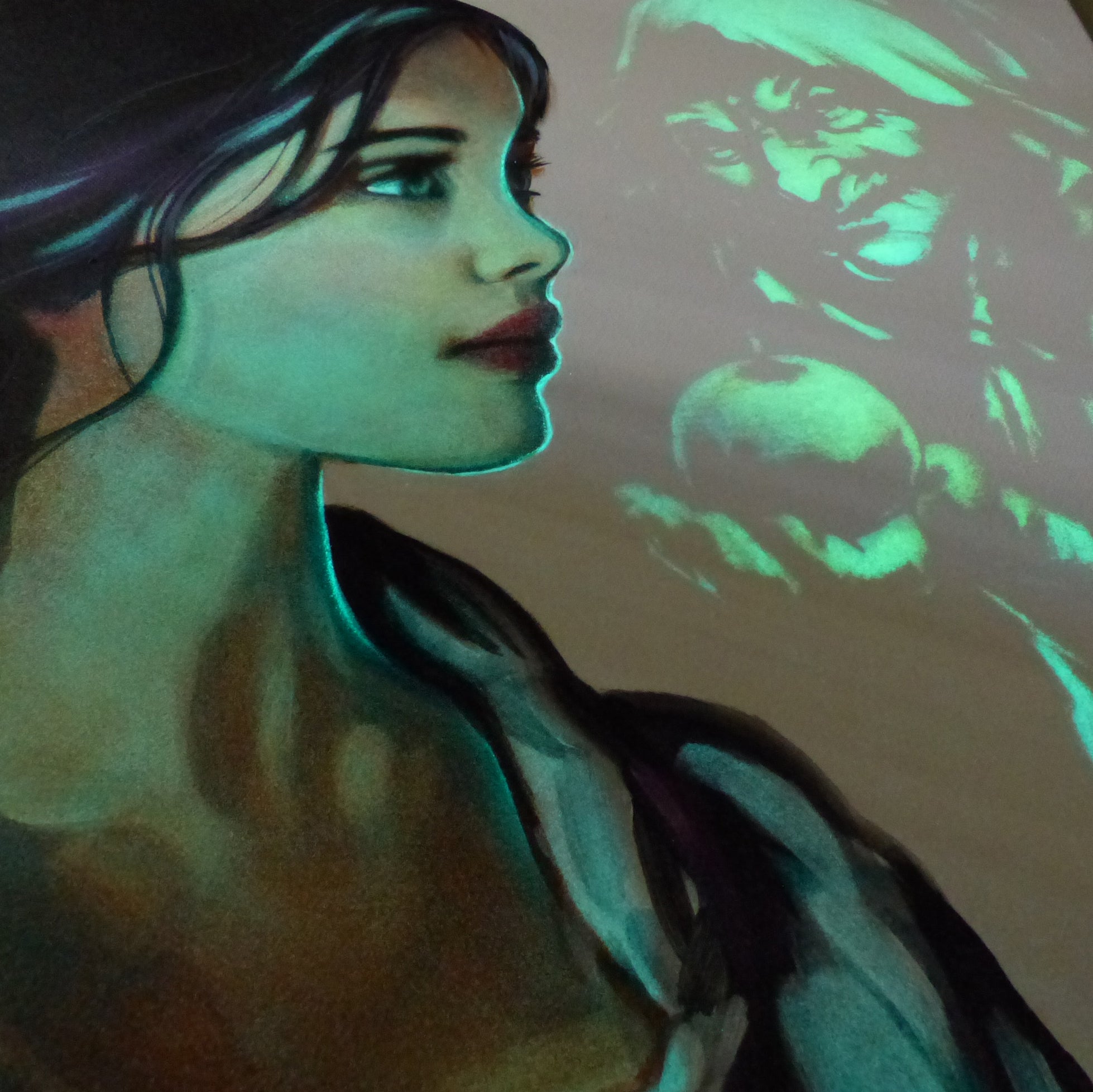 Glow in the Dark Snow White Art