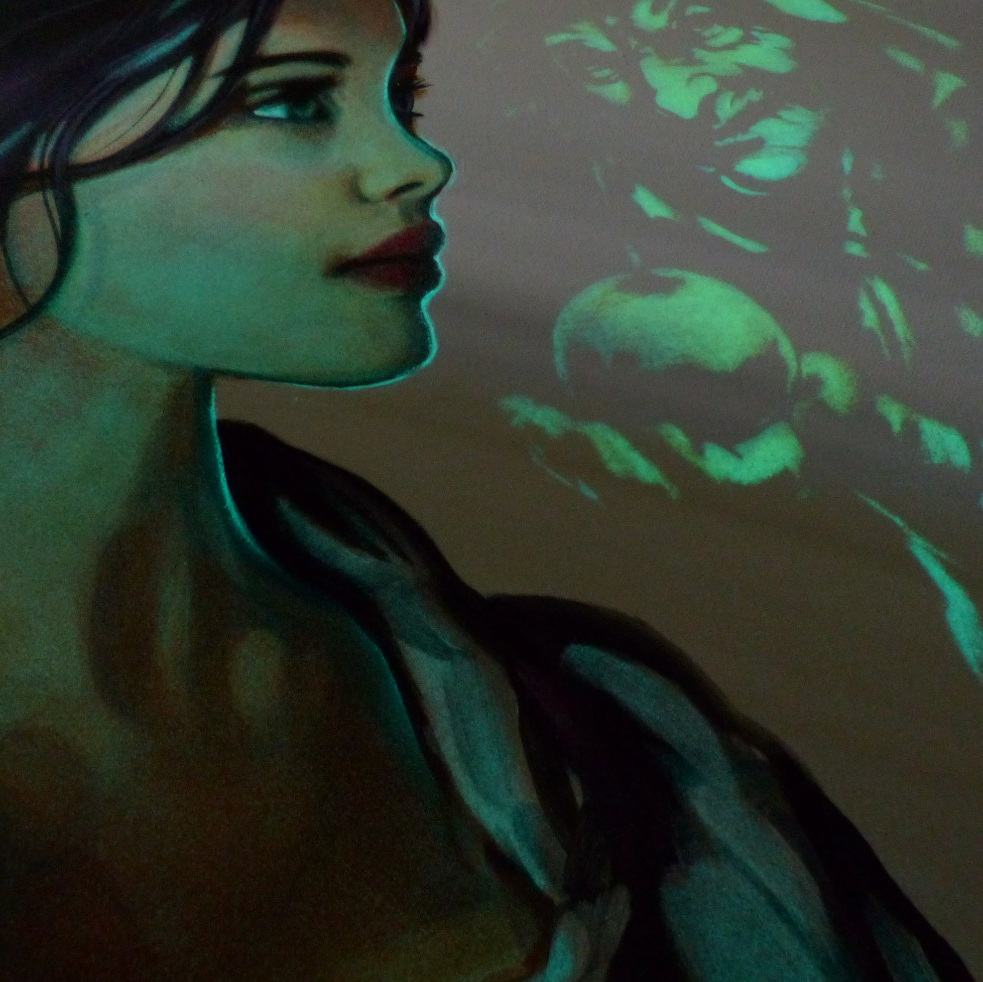 Glow in the Dark Snow White Art