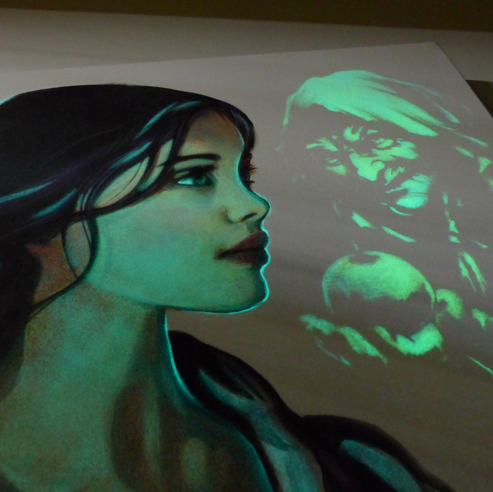 Glow in the Dark Snow White Art