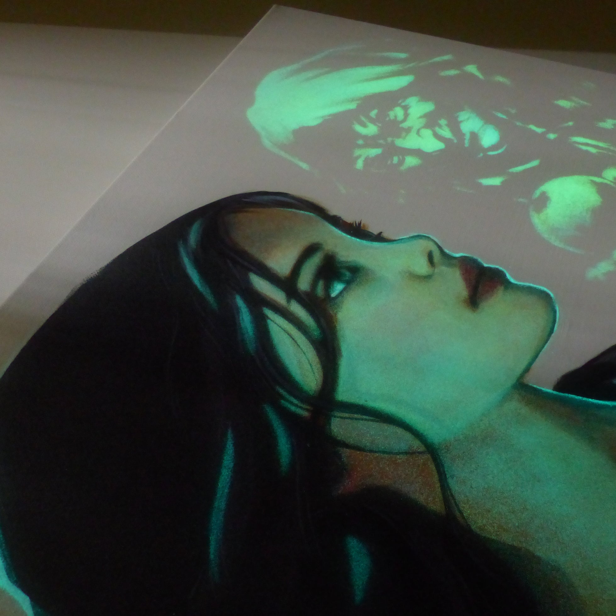 Glow in the Dark Snow White Art
