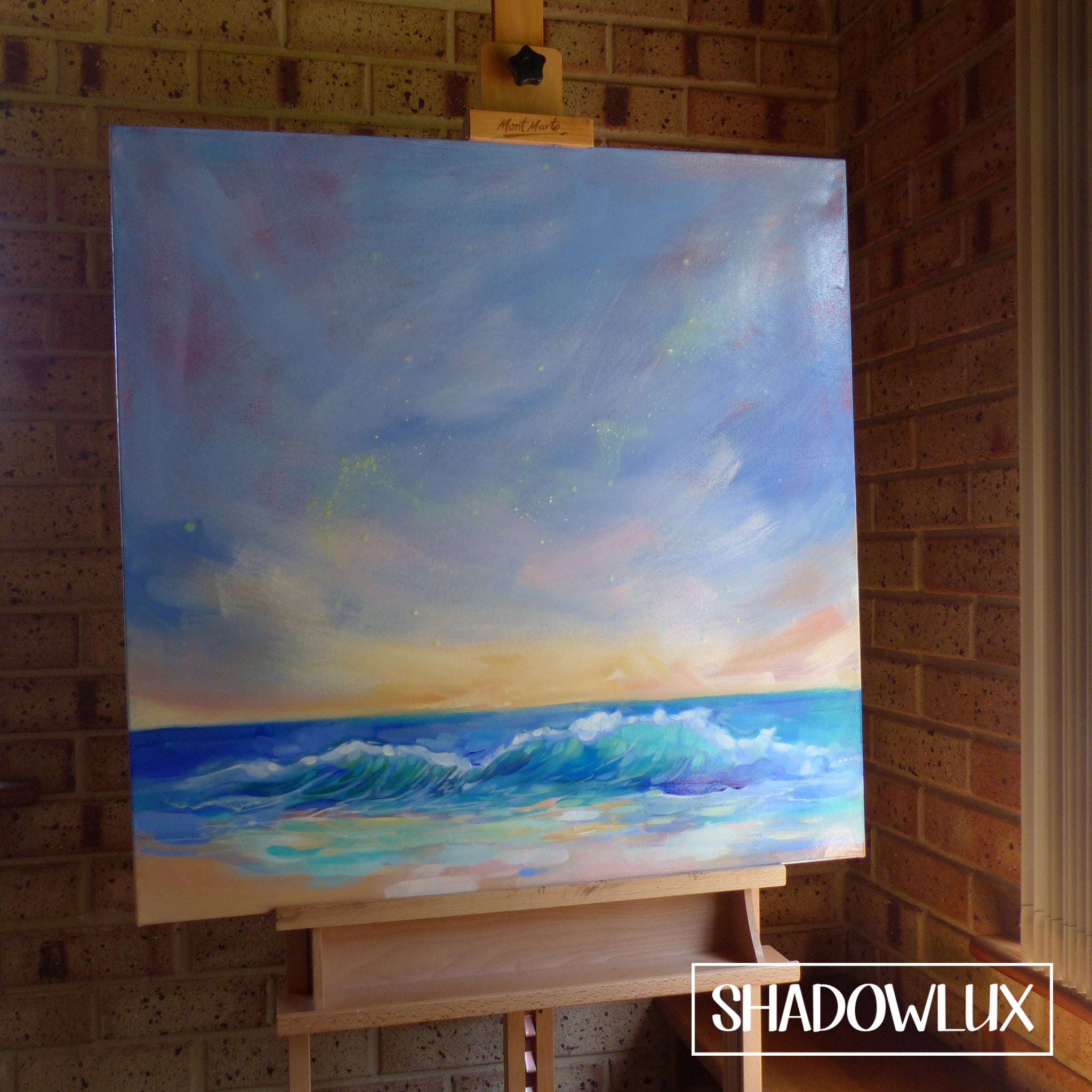 Glowing Tide ~ Glow in the Dark Beach Art