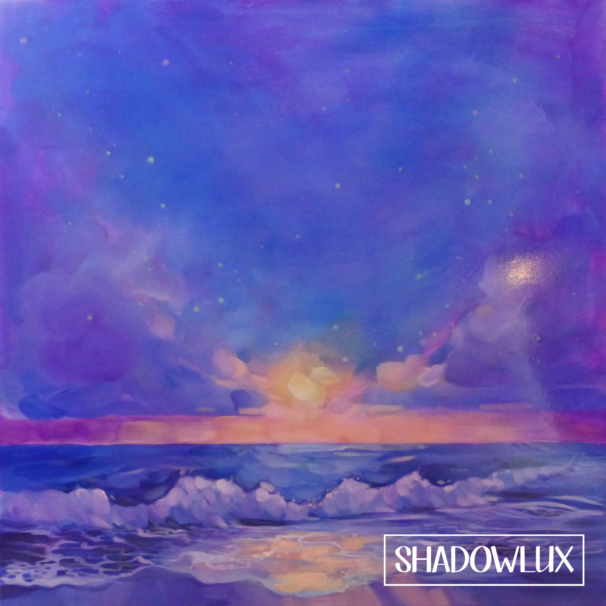 Sunfall ~ Glow in the Dark Beach Painting