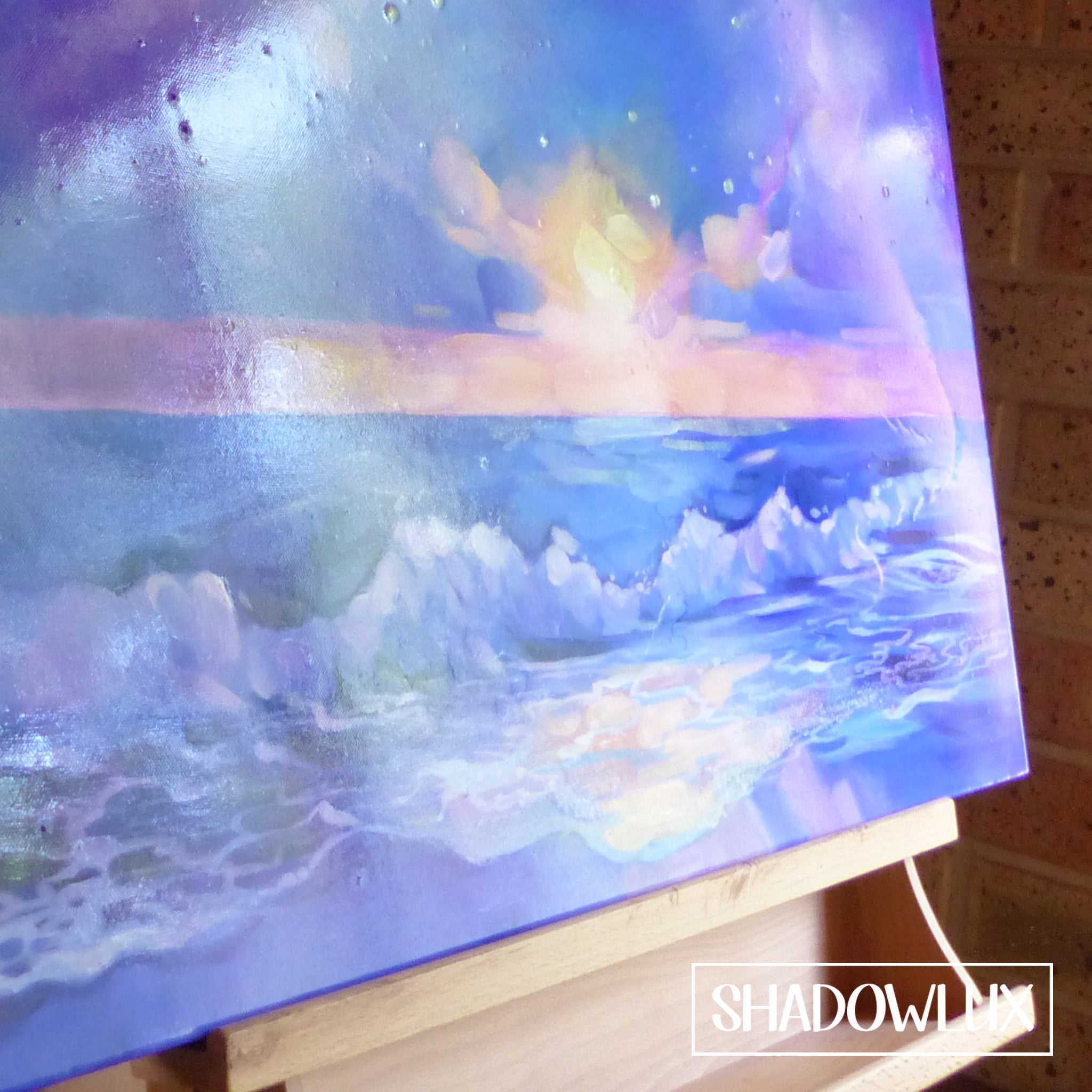 Sunfall ~ Glow in the Dark Beach Painting