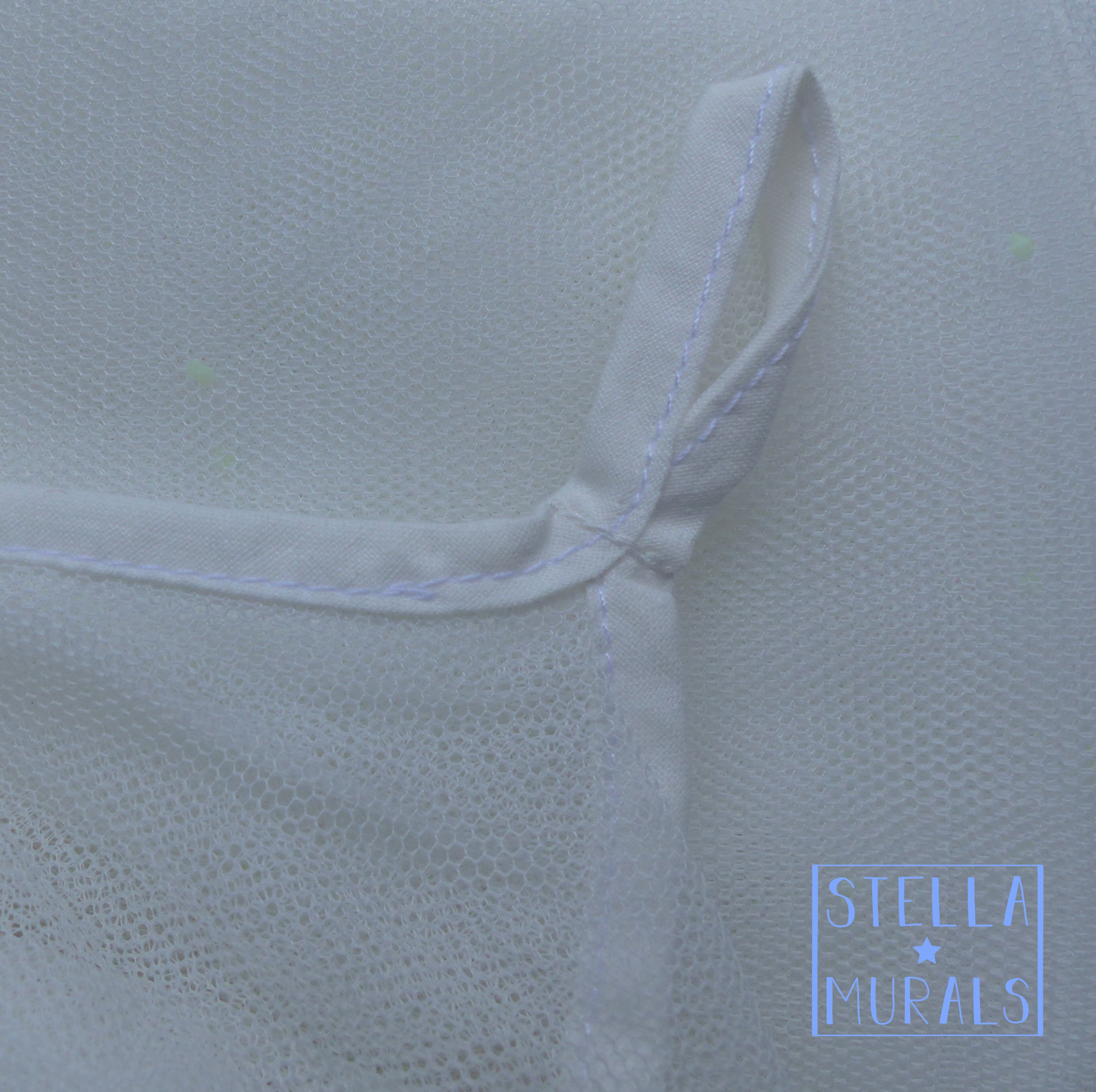 Glow in the Dark Star Bed Canopy - Ceiling Hung or Draped Across Four Poster Bed Frame