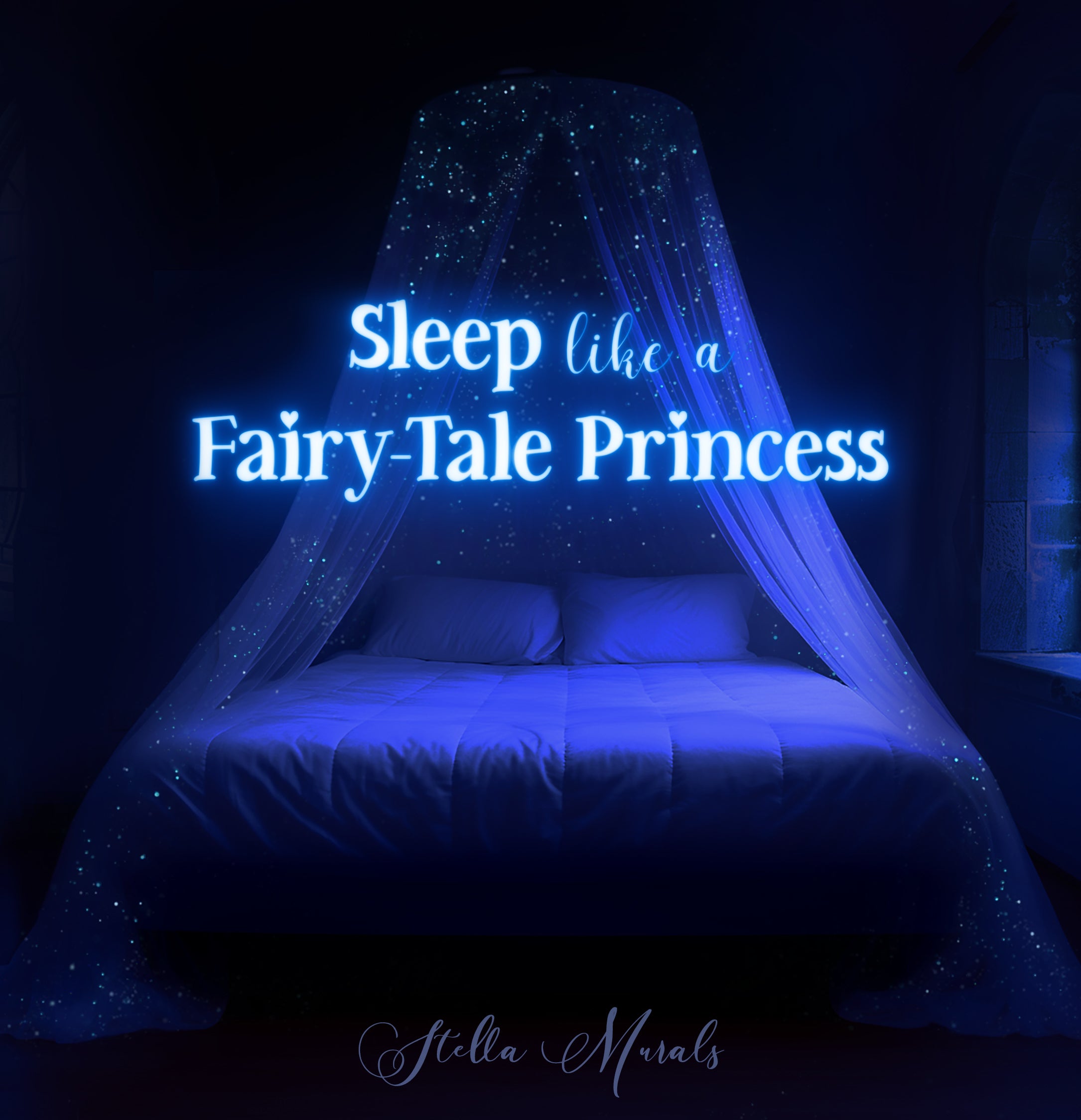 glow in the dark princess bed canopy