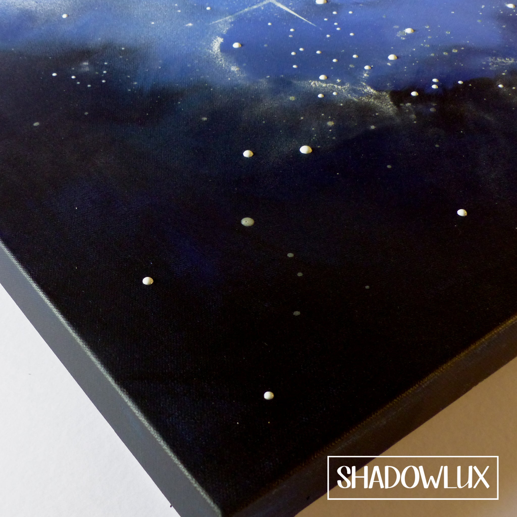 glow in the dark moon canvas deep edge
