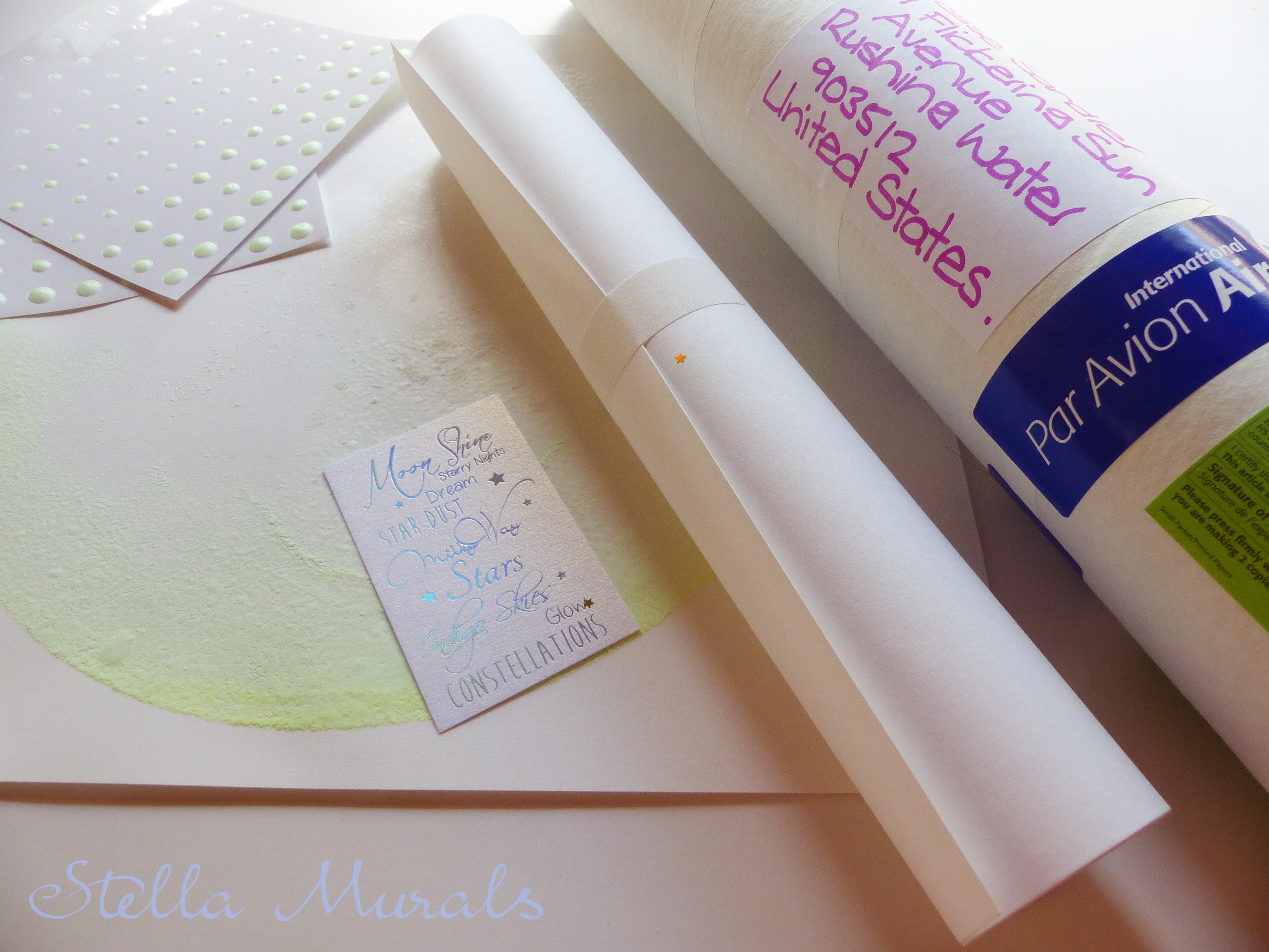 Glow in the Dark Star Ceiling | XL Ombre Moon | White