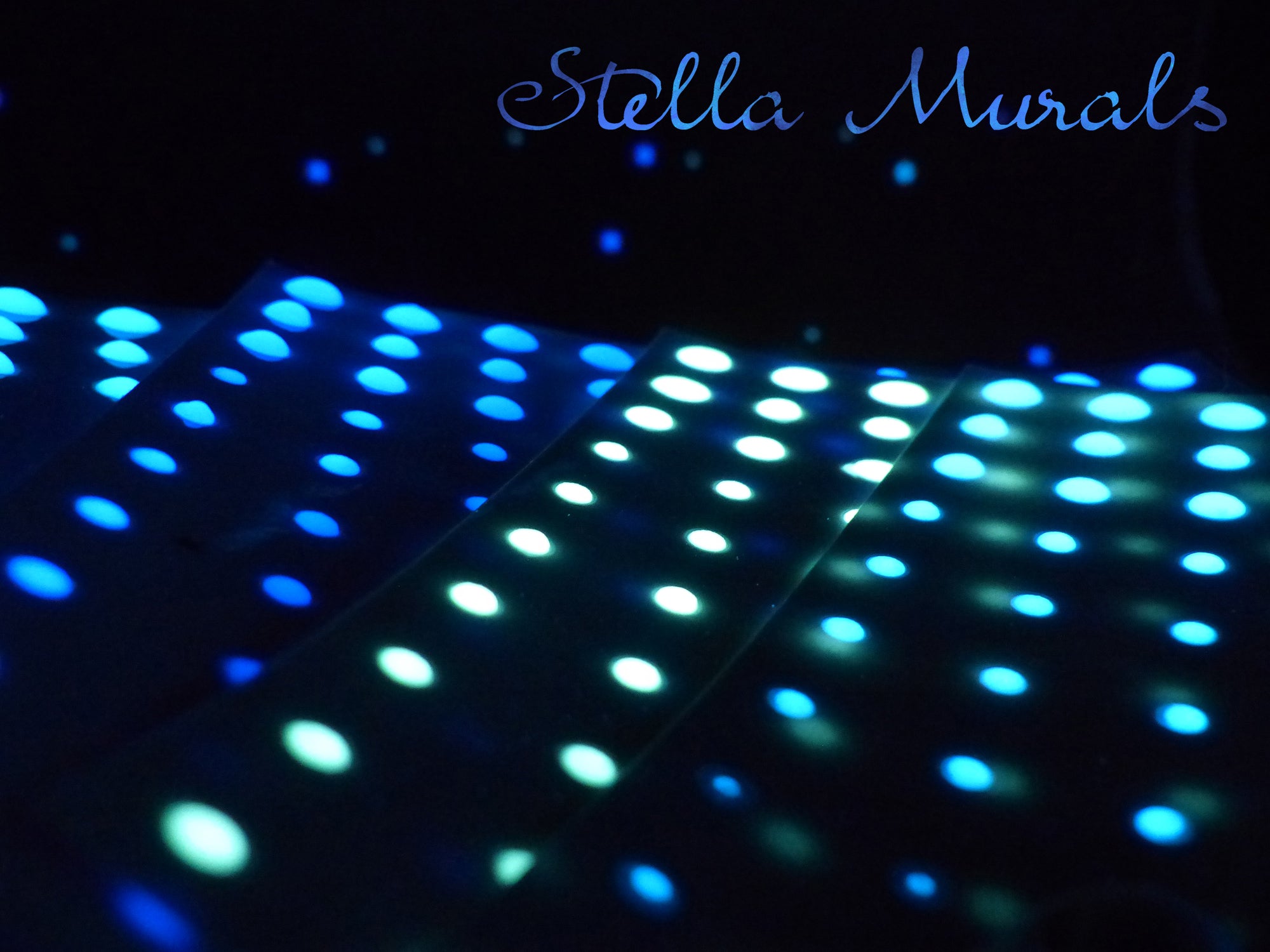 glow stars at night, 3D glow stars