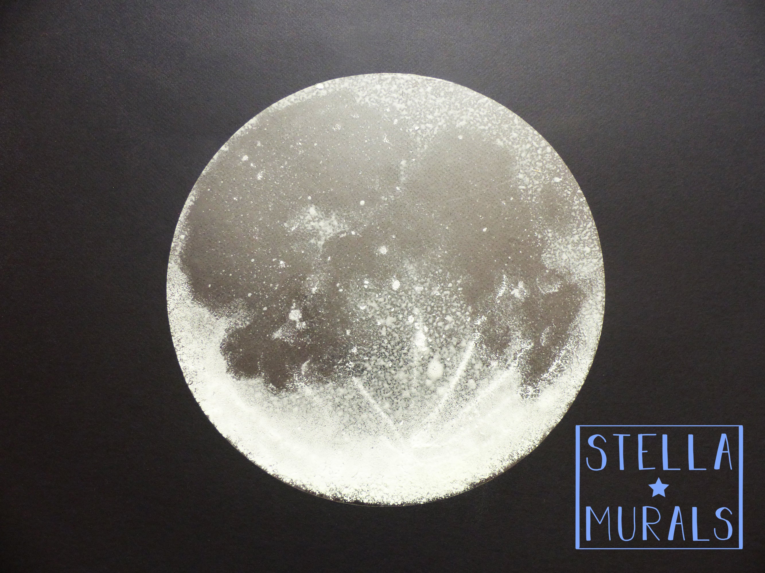 Glow in the Dark Star Ceiling | XL Ombre Moon | Clear Vinyl