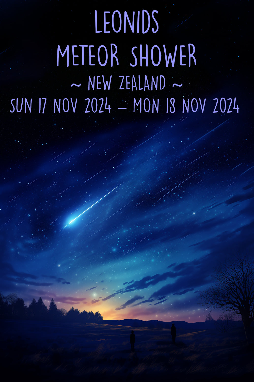Which Meteor Showers can be seen in New Zealand?