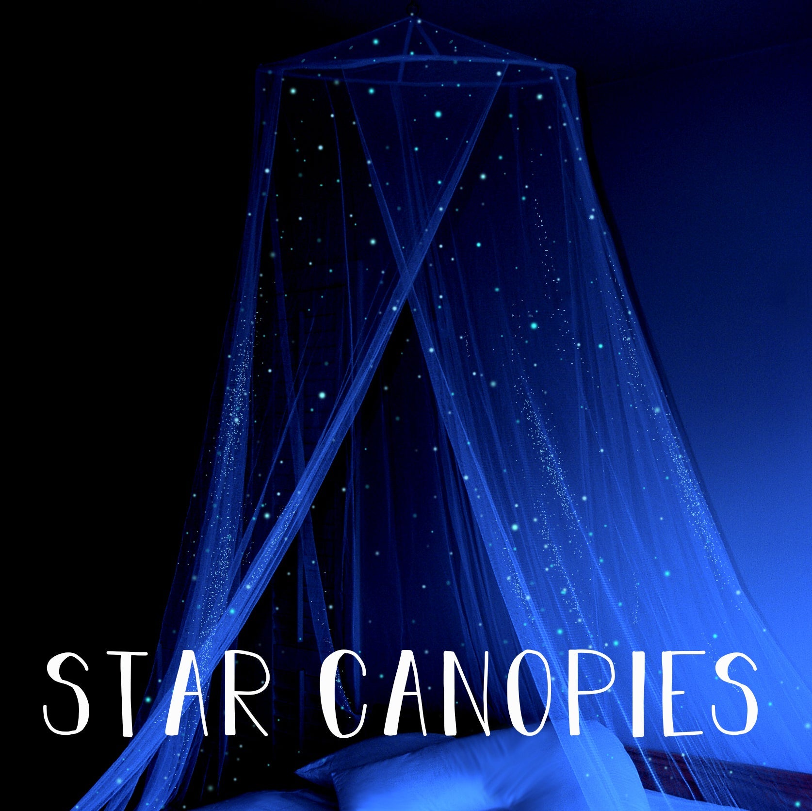 Glow in the Dark Star Canopies | Stella Murals