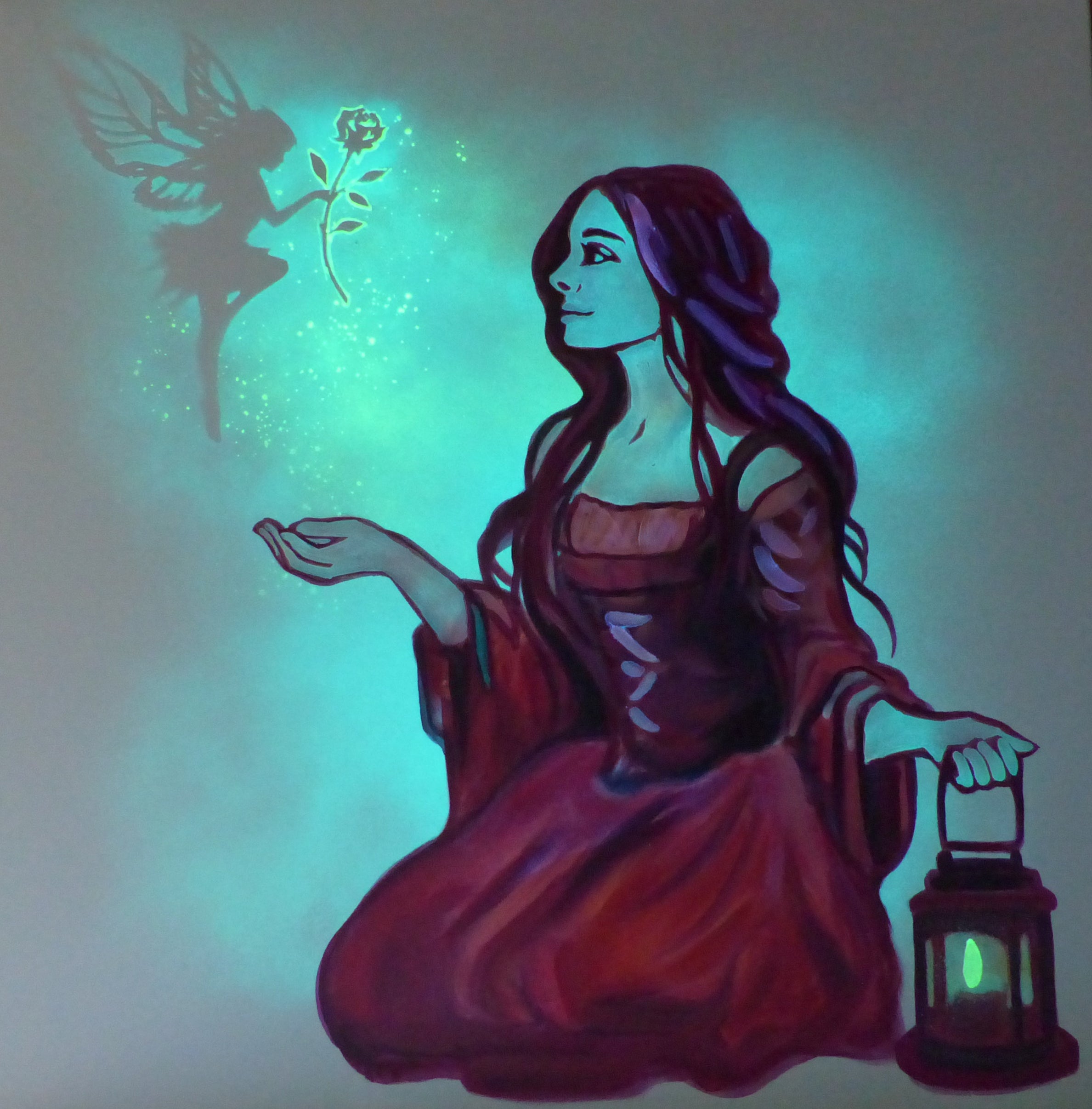glowing fairy art