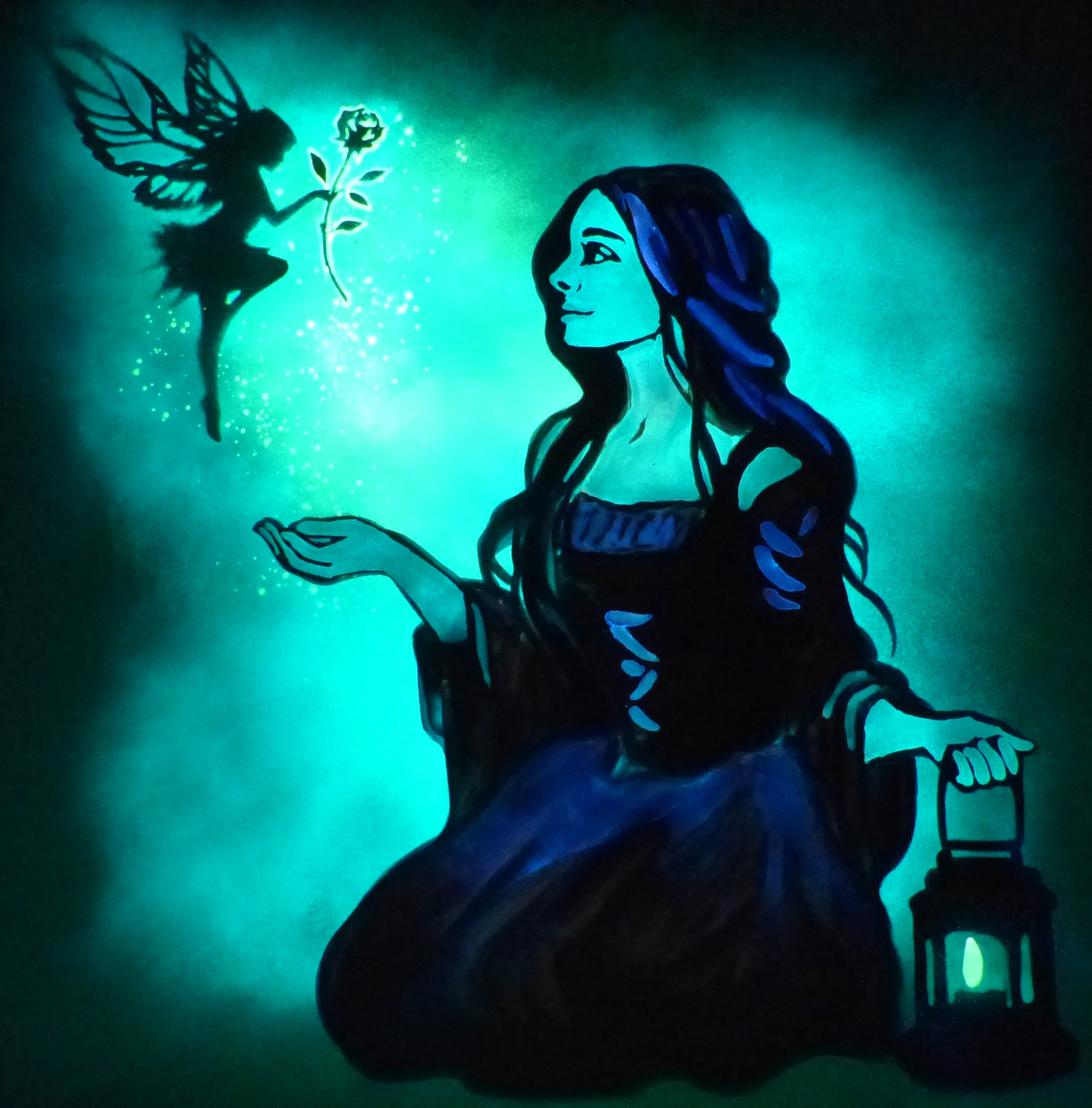 glowing fairy art