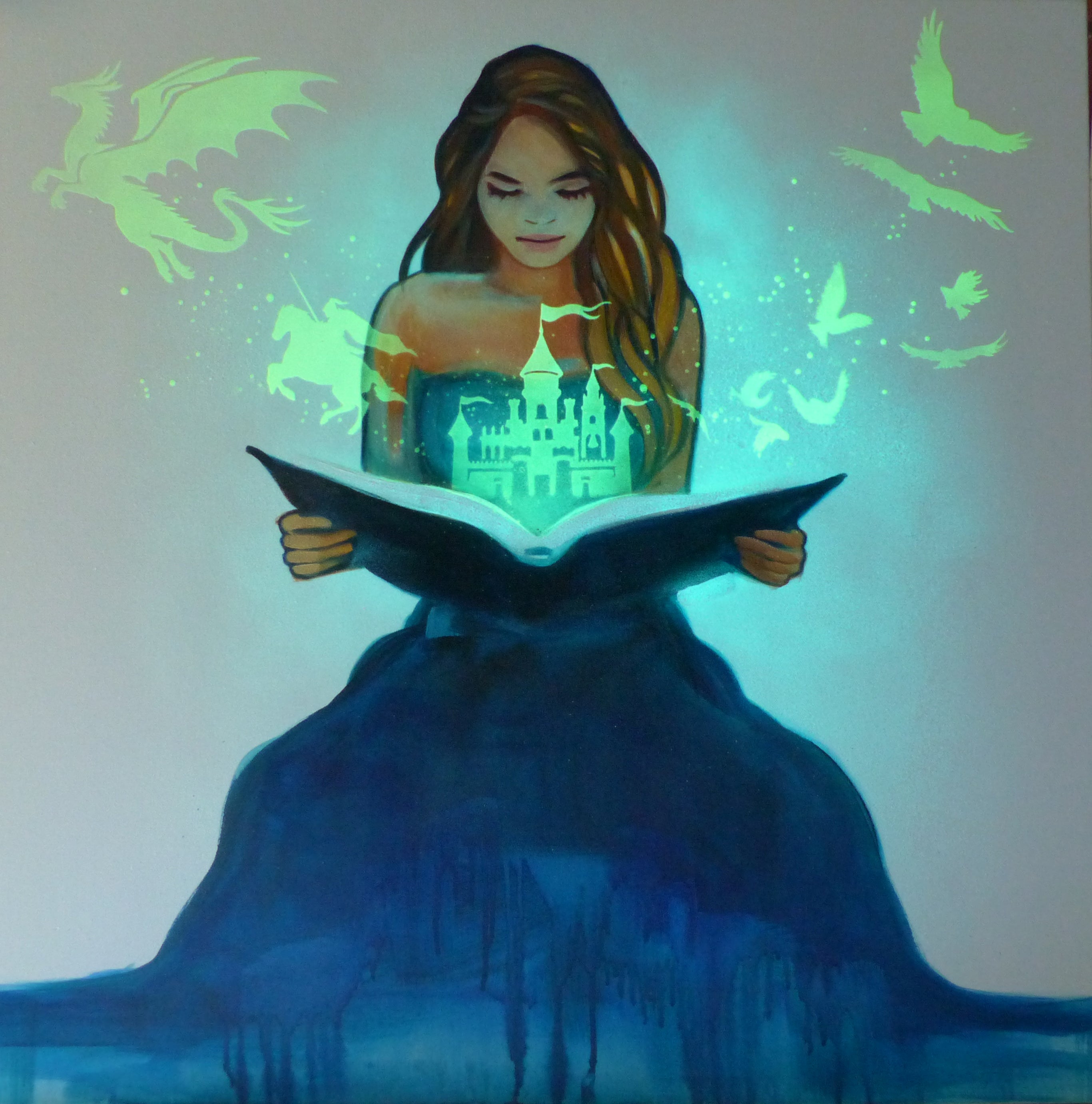 Glow in the Dark Art - Hidden Secrets - The Story Teller