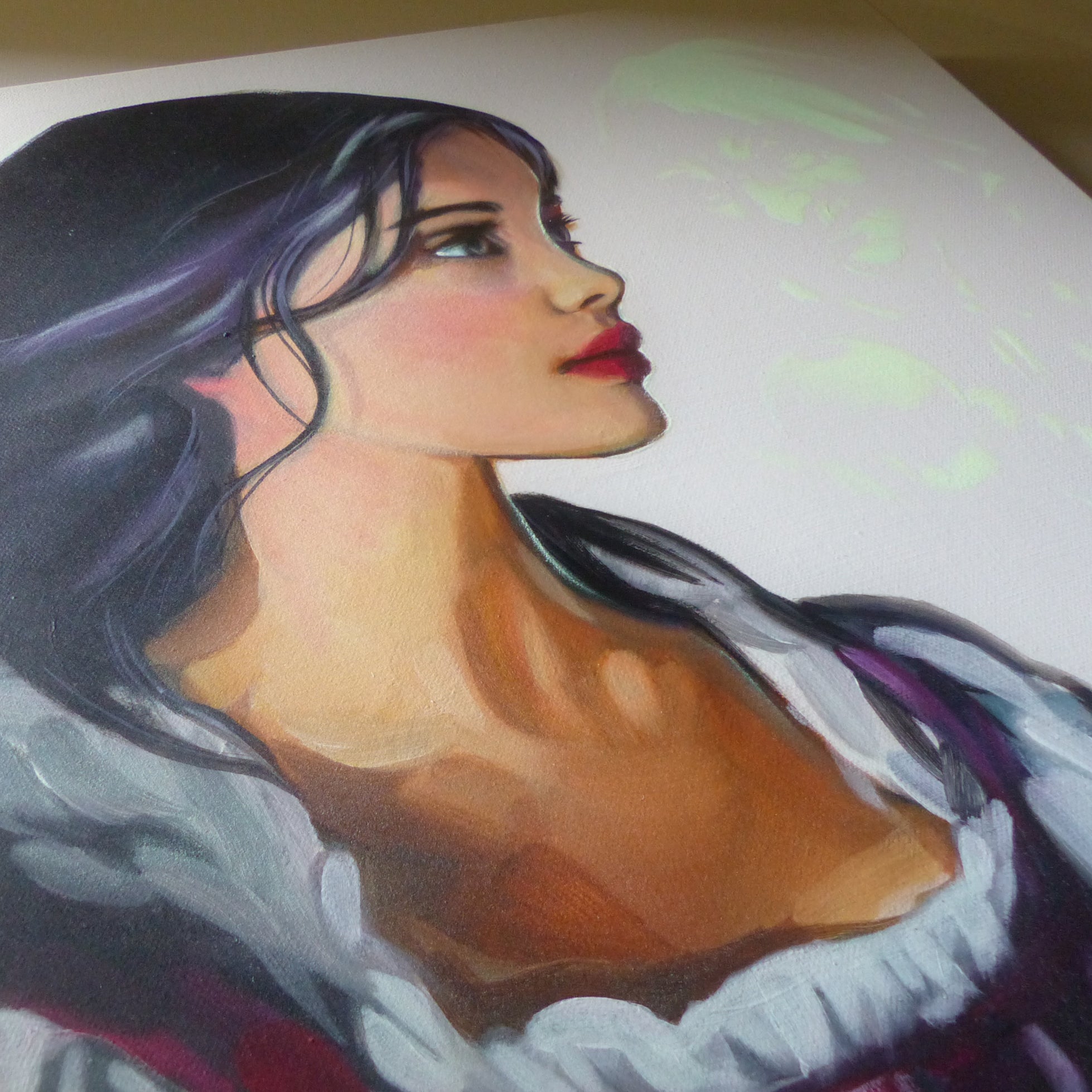 Glow in the Dark Snow White Art