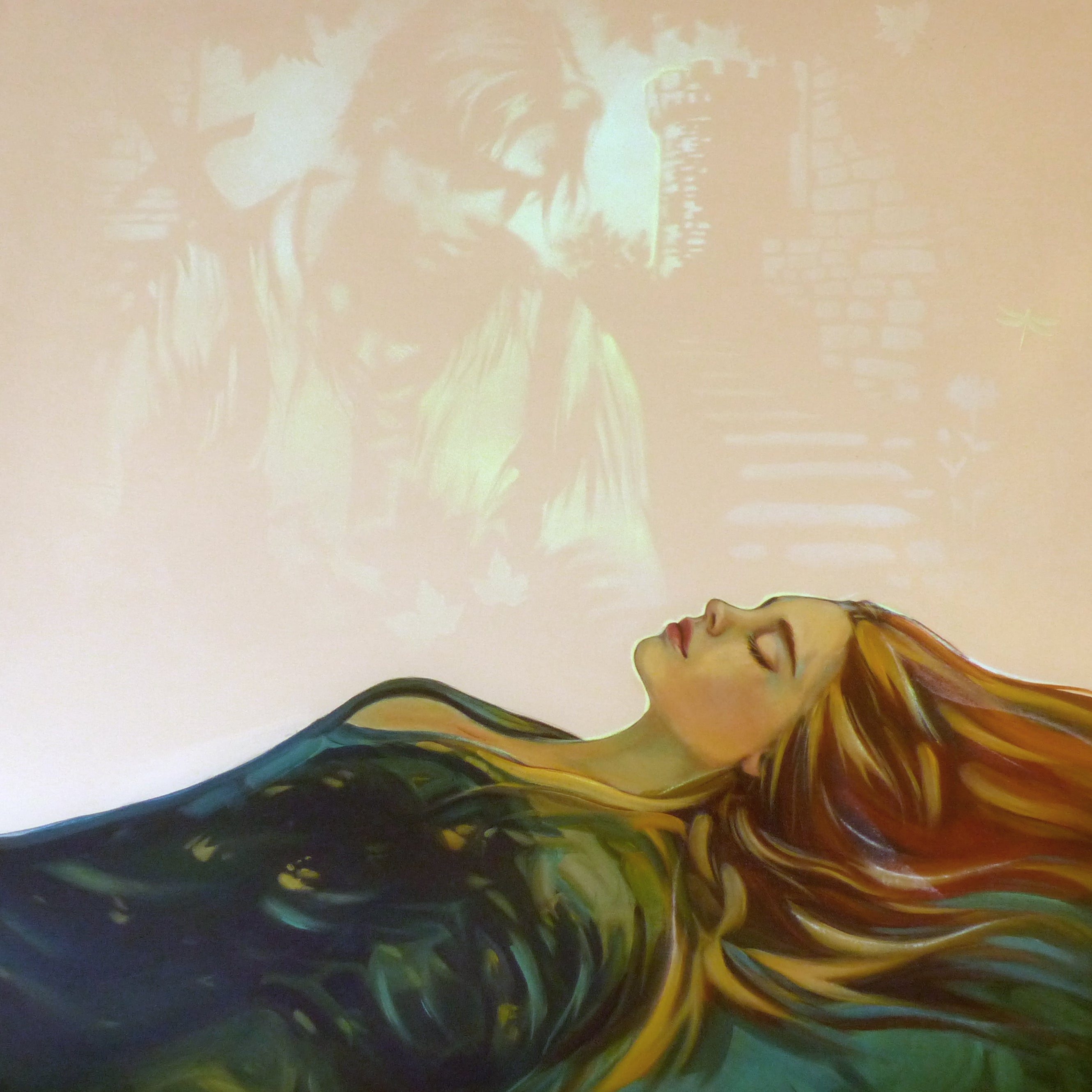 glow in the dark sleeping beauty painting