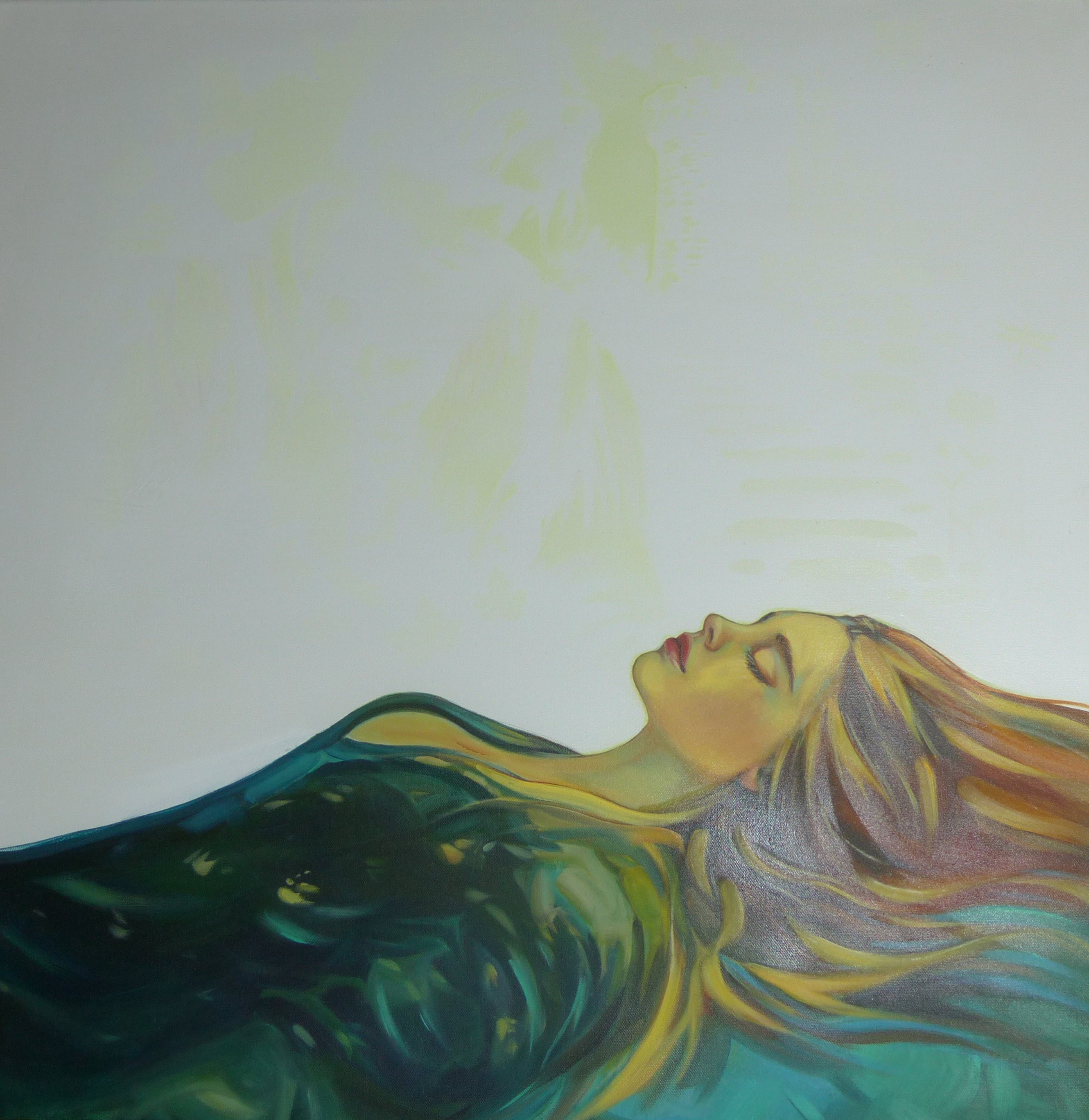 glow in the dark sleeping beauty painting