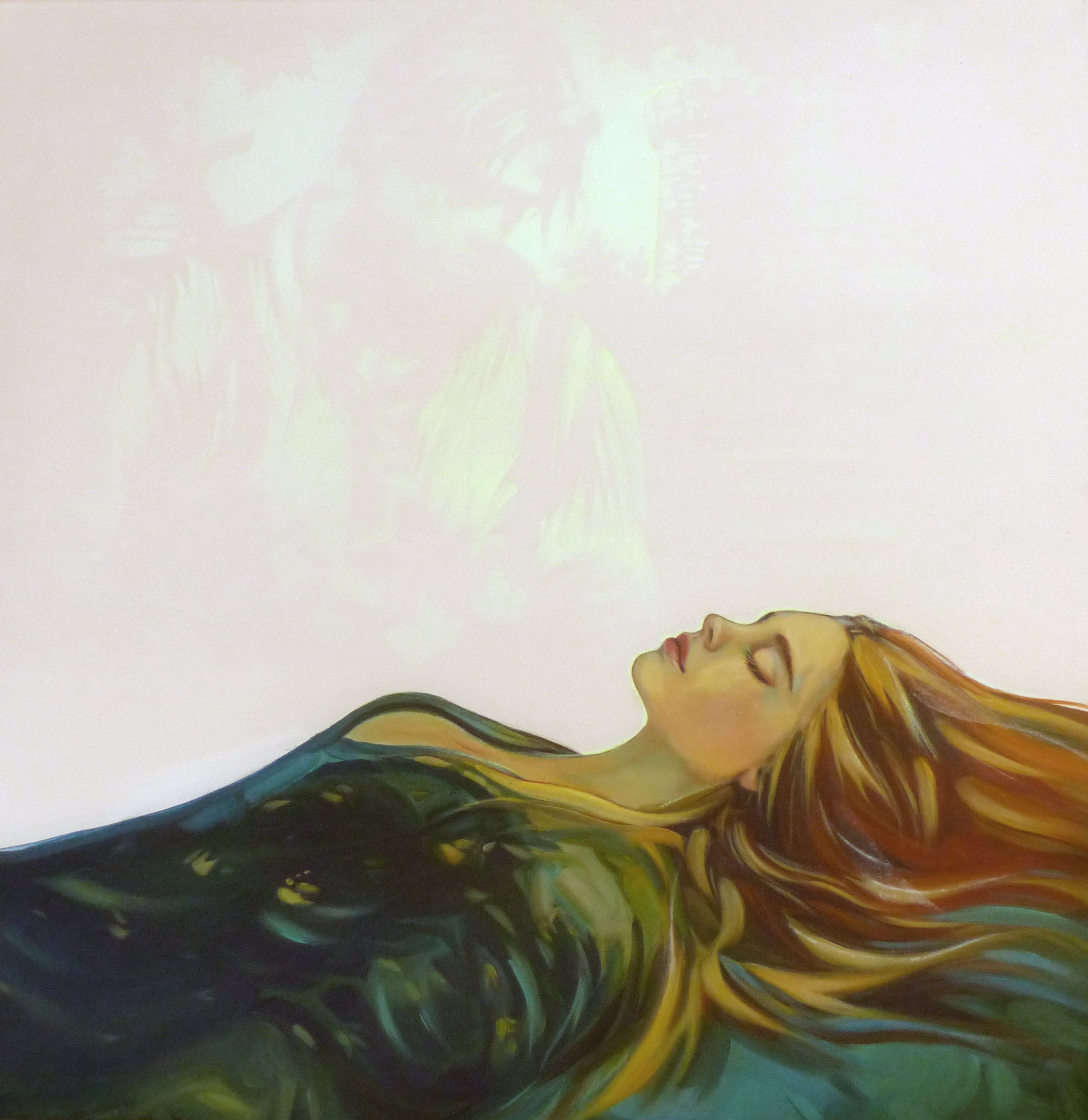 glow in the dark sleeping beauty painting