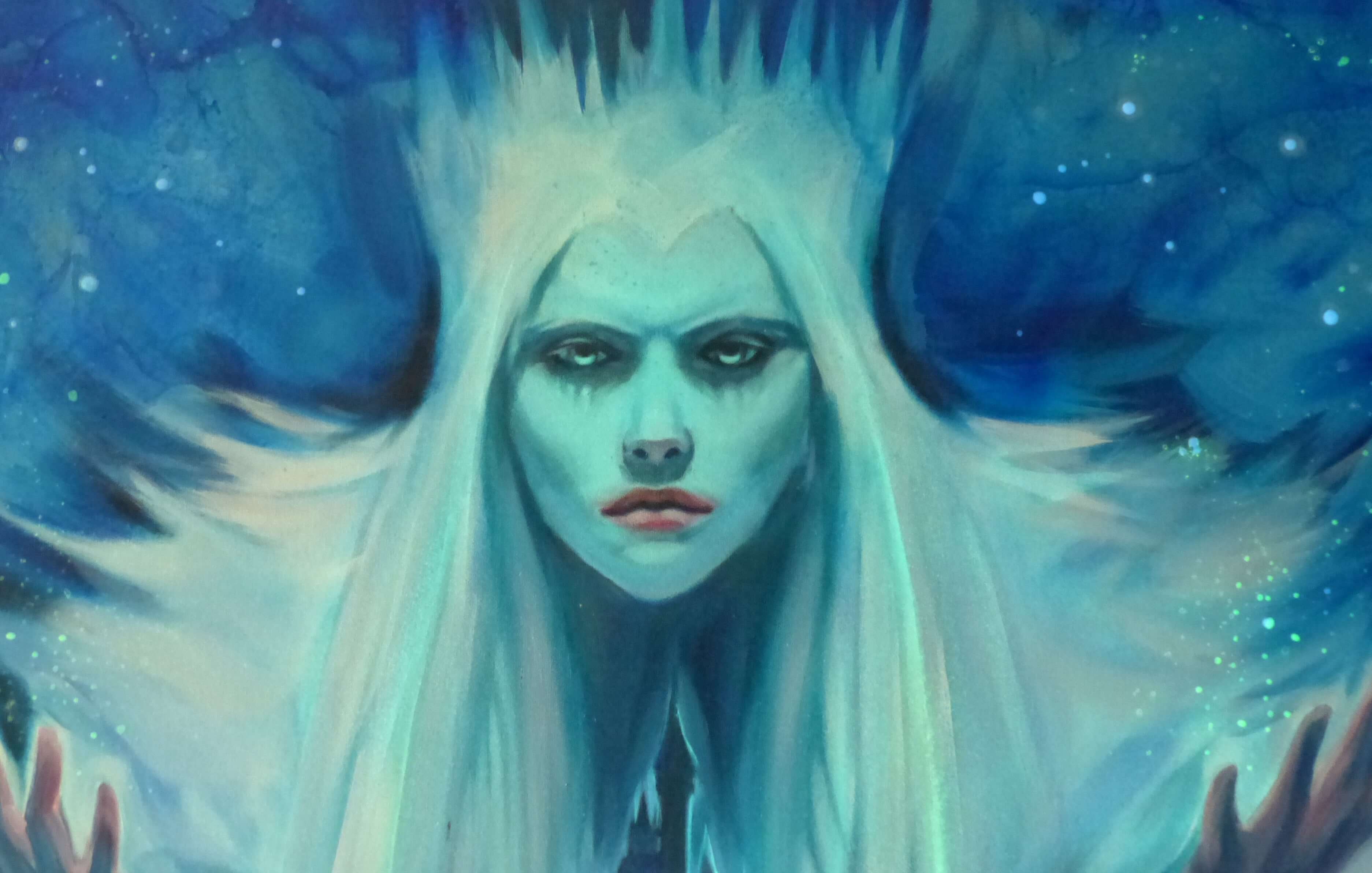 snow queen glow art