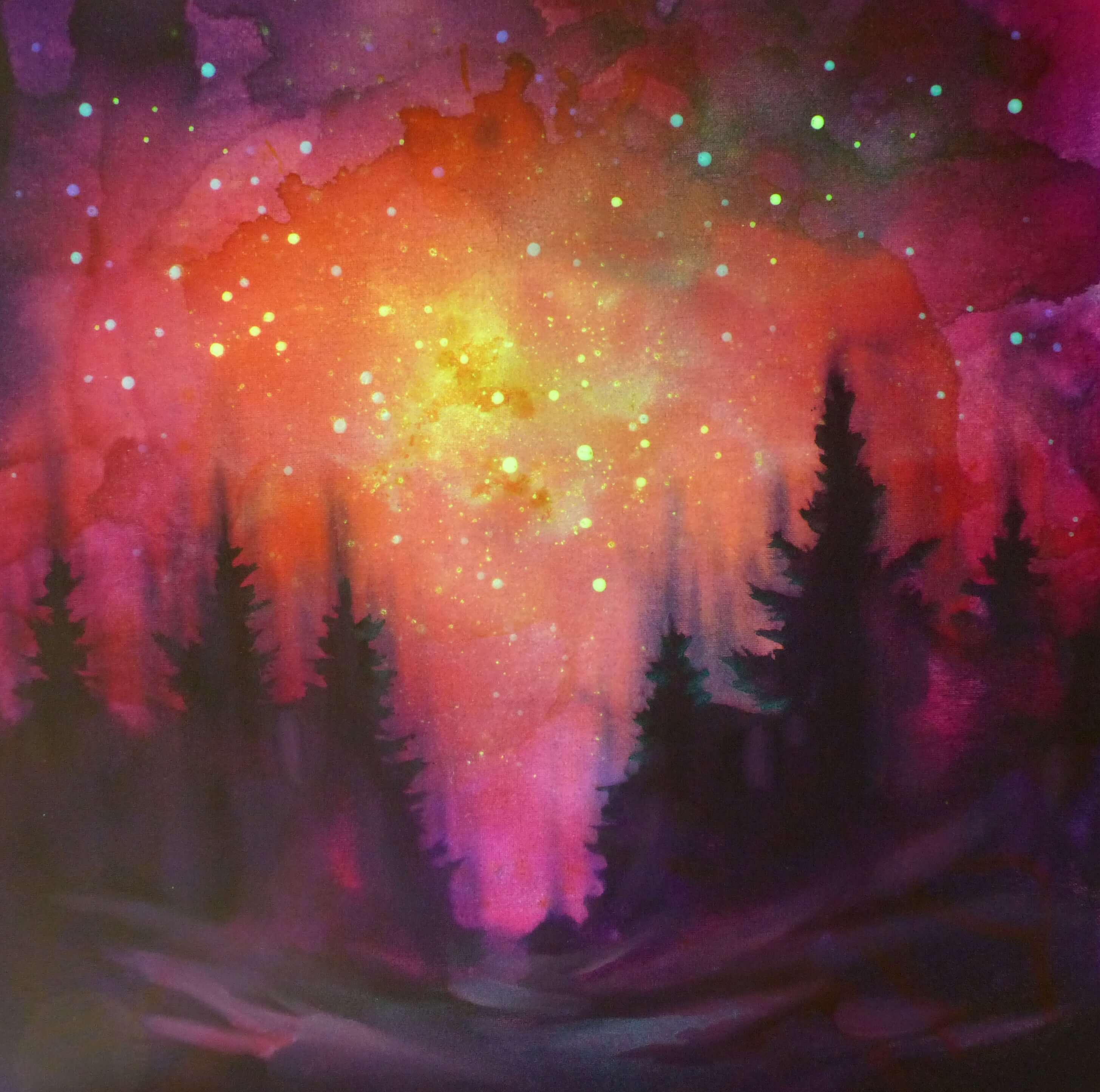 Pink and Red Twilight Glow Art