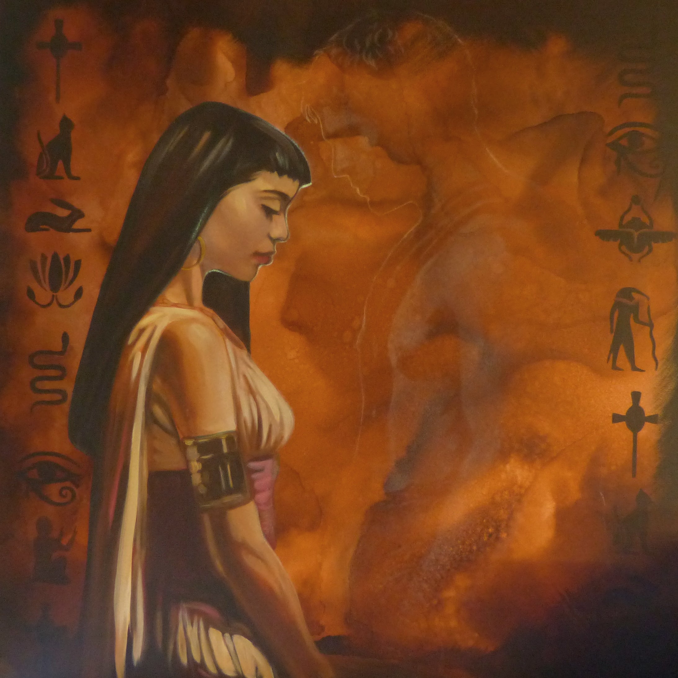 Cleopatra and Mark Anthony - Glow Art 