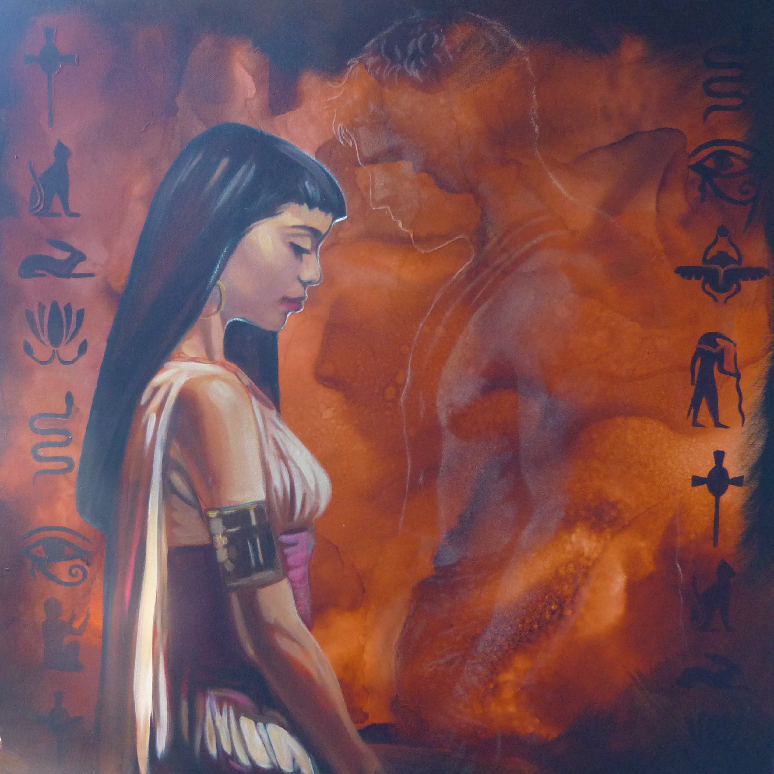 Cleopatra and Mark Anthony - Glow Art 