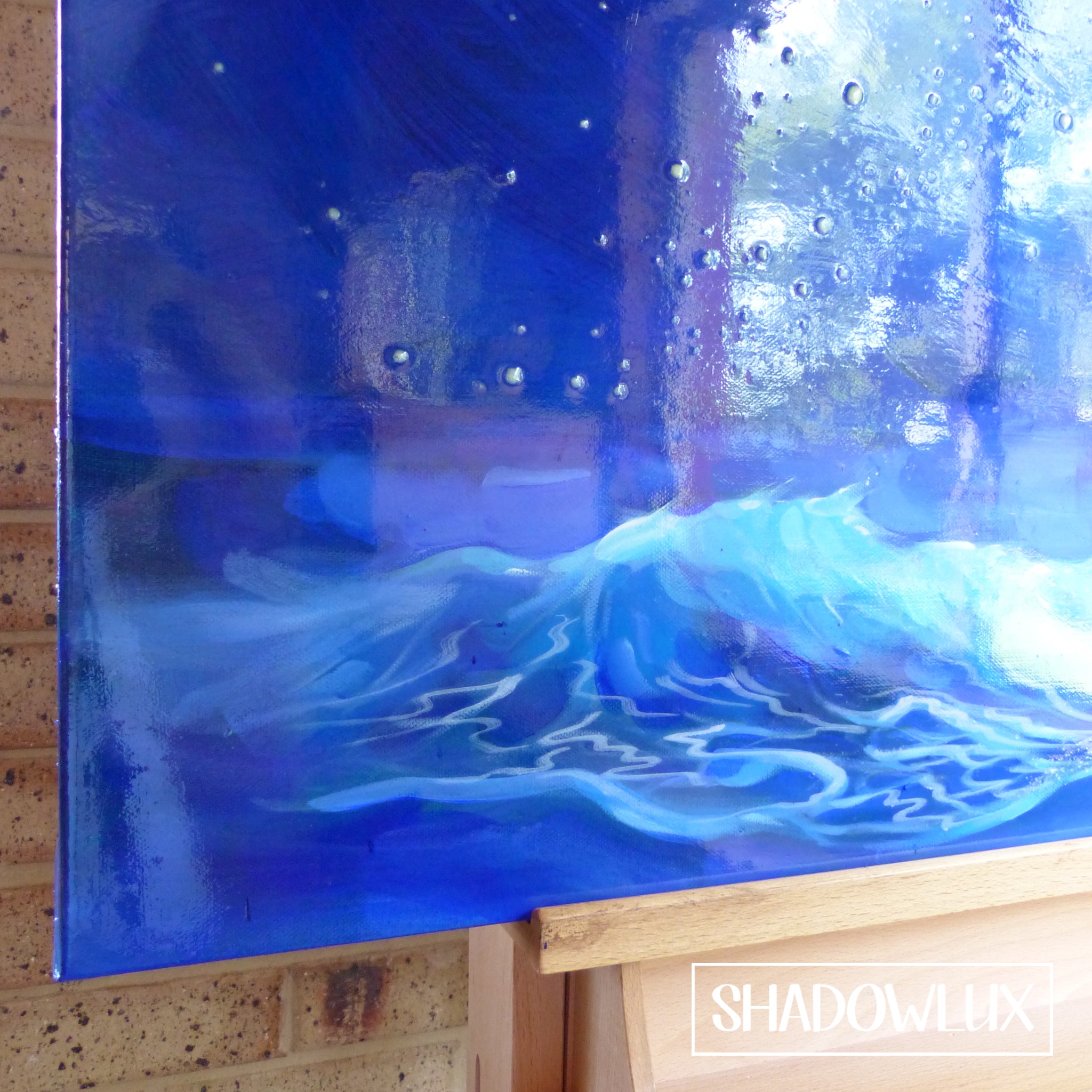 Glow in the Dark Art ~ Ocean Moon ~ New Shadowlux Art