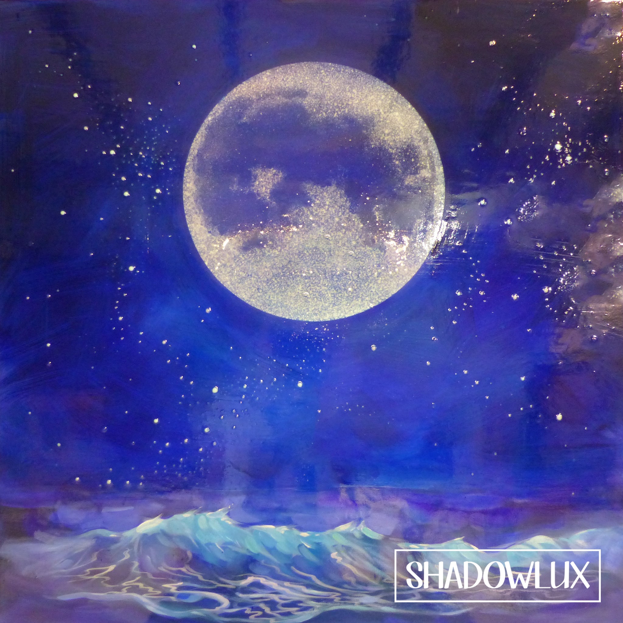Glow in the Dark Art ~ Ocean Moon ~ New Shadowlux Art