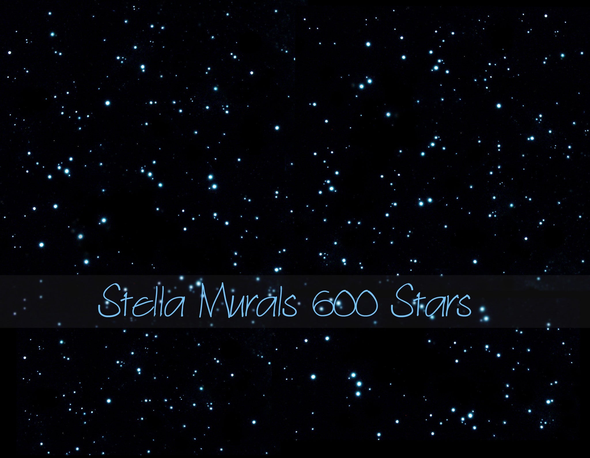 Random Star Field  Glow in the Dark Star Ceiling Canopy - Stella Murals
