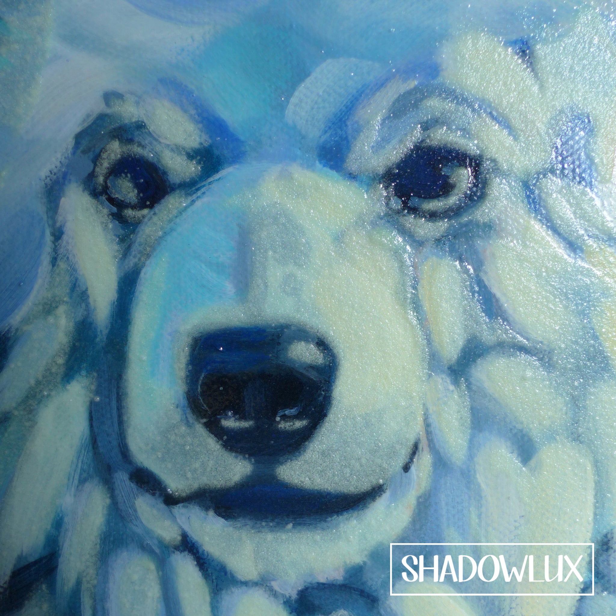 glow in the dark bear painting