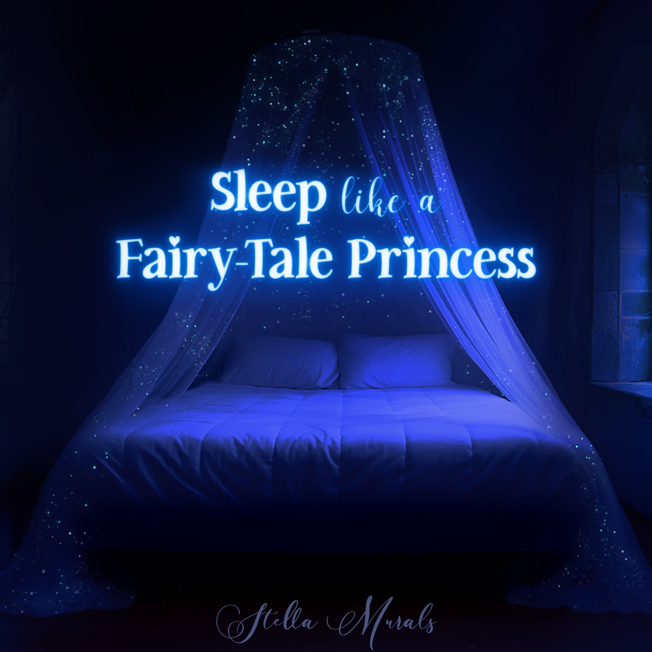 glow in the dark princess bed canopy