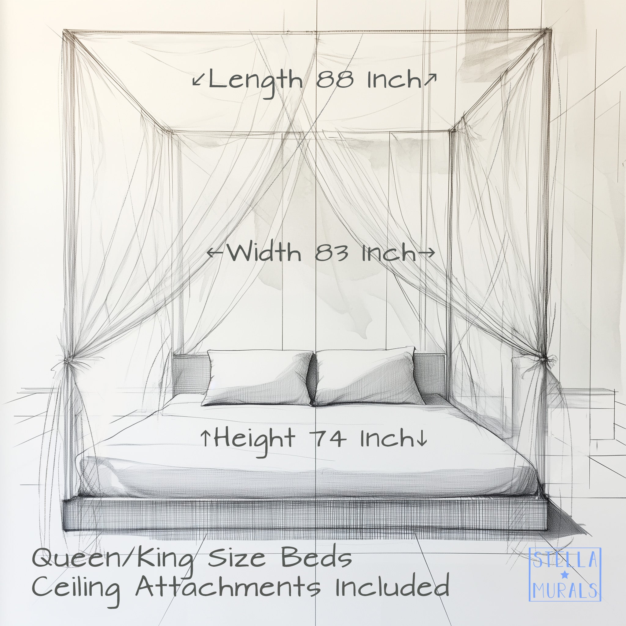 New Four Poster Bed Canopy