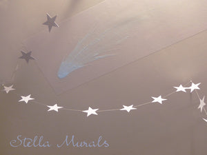 Glow in the Dark Star Ceiling | Extra Large Moon | White