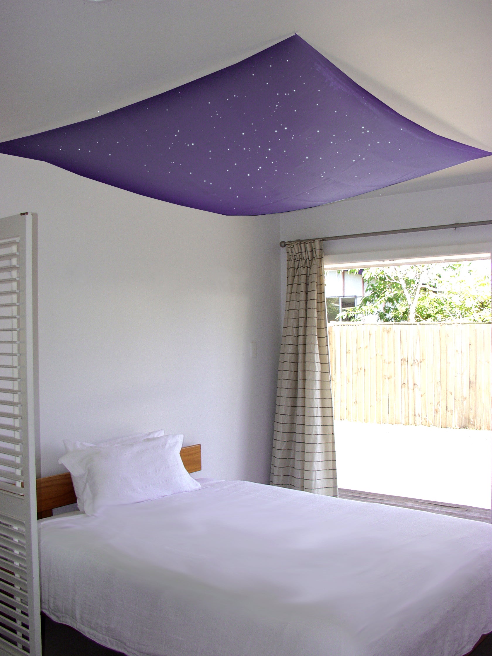 Random Star Field  Glow in the Dark Star Ceiling Canopy - Stella Murals