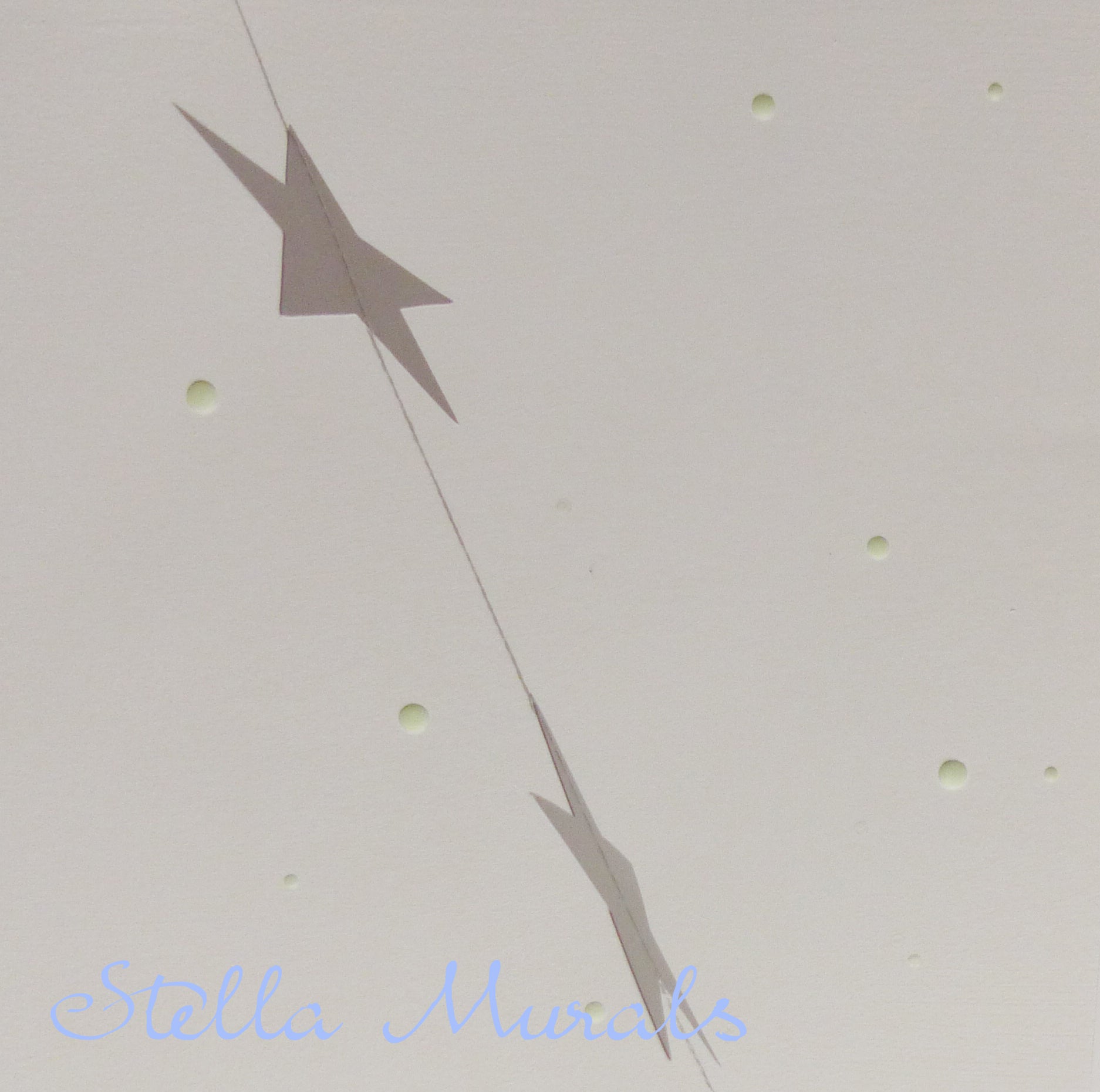 Glow in the Dark Star Ceiling | XL Ombre Moon | White